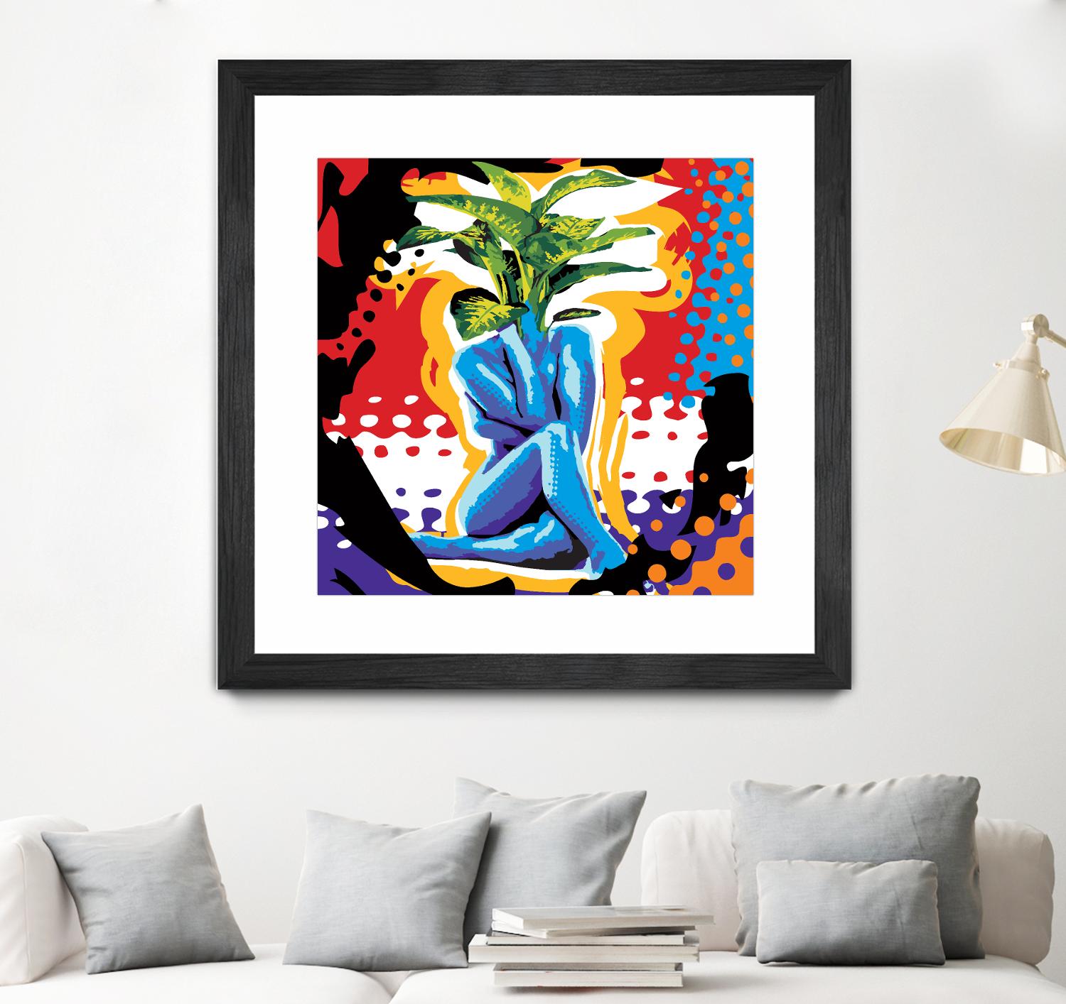 Mandragore by Ray Lengelé on GIANT ART - green pop art - alternative