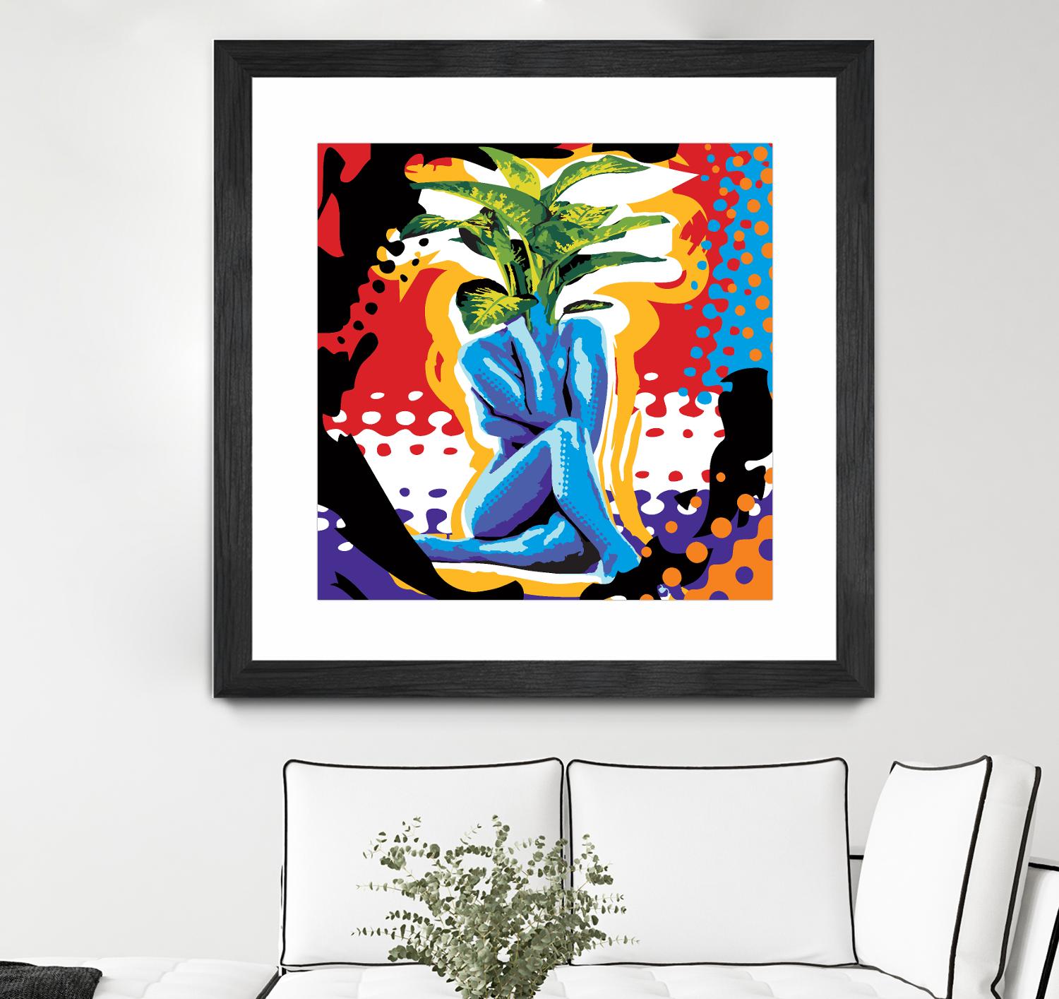 Mandragore by Ray Lengelé on GIANT ART - green pop art - alternative