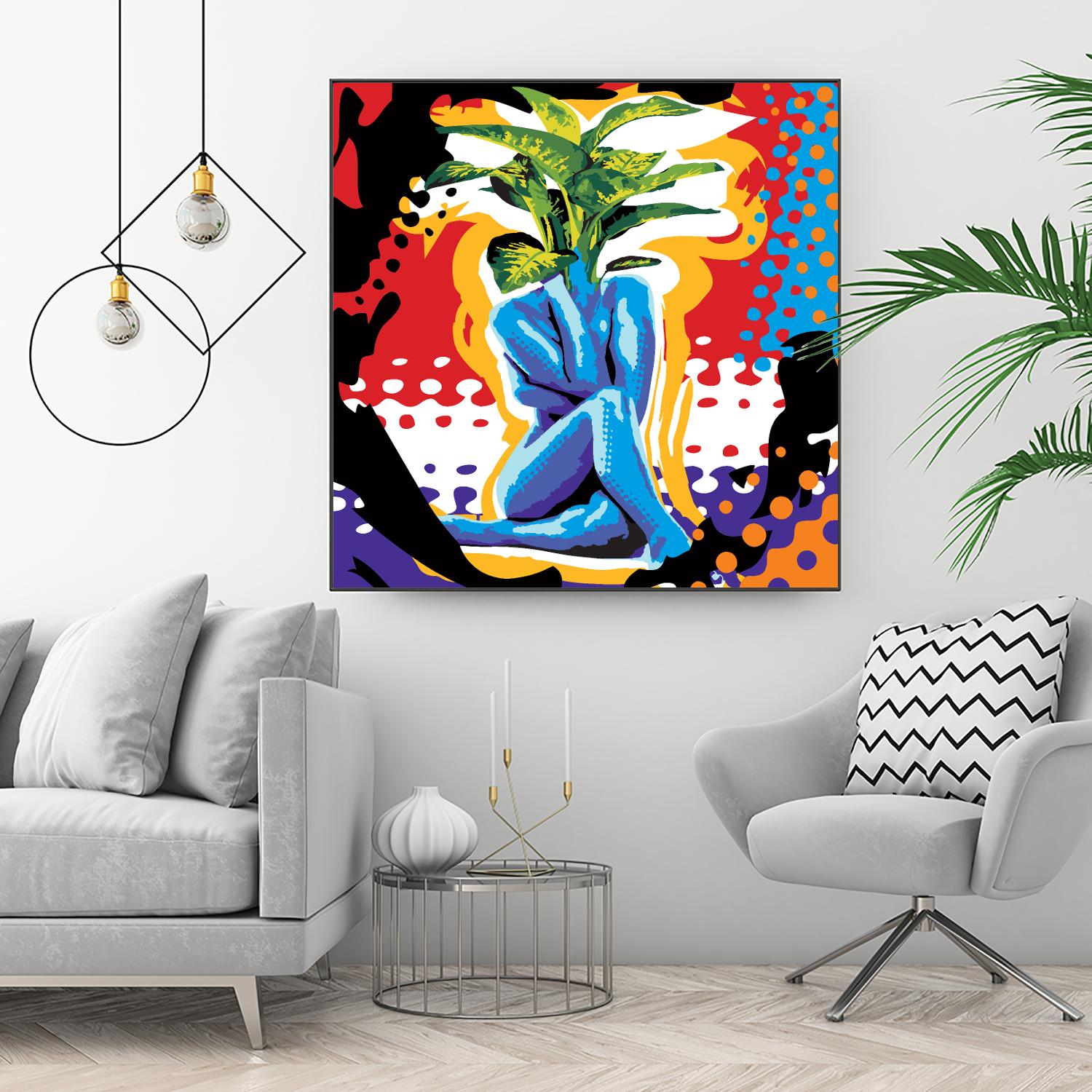 Mandragore by Ray Lengelé on GIANT ART - green pop art - alternative