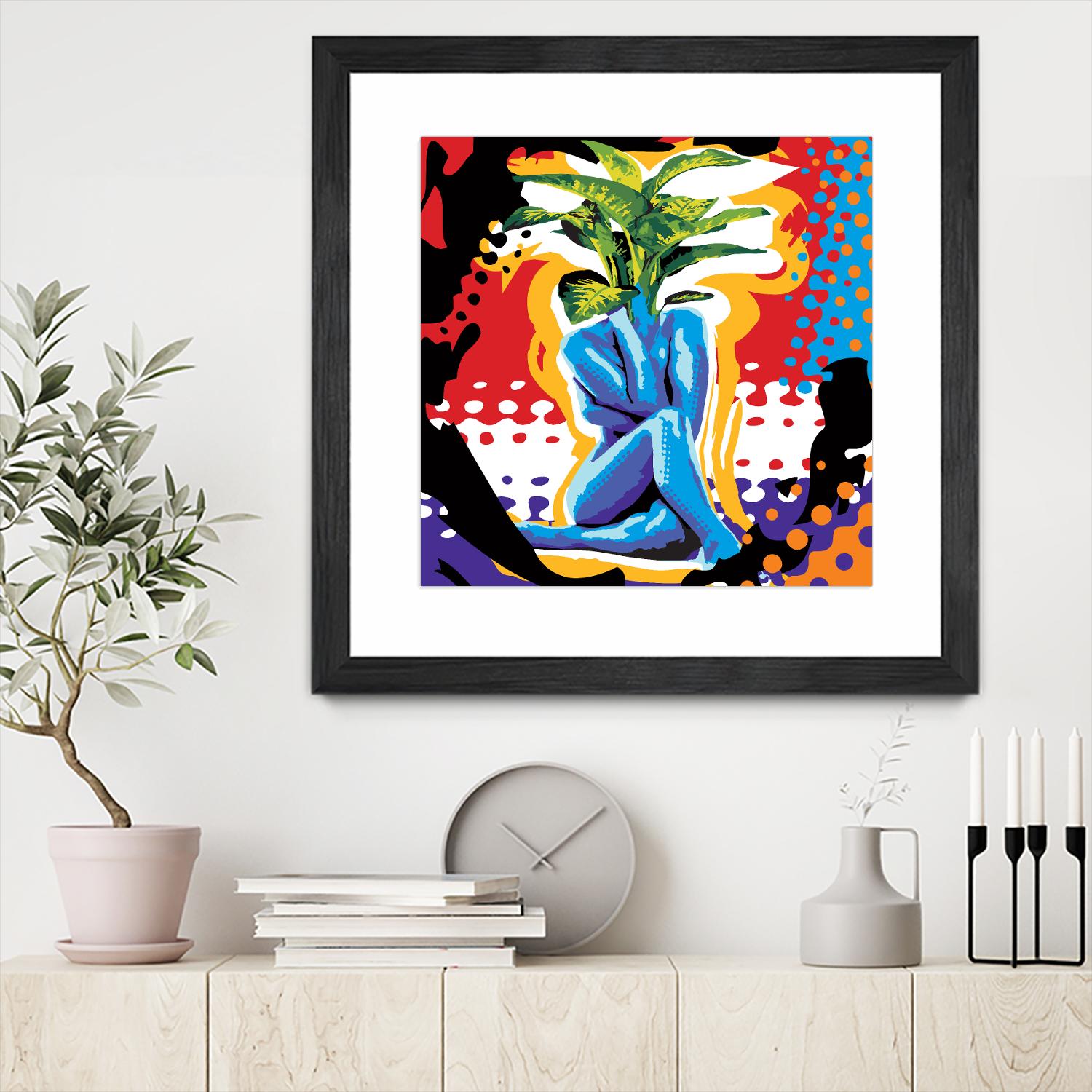 Mandragore by Ray Lengelé on GIANT ART - green pop art - alternative