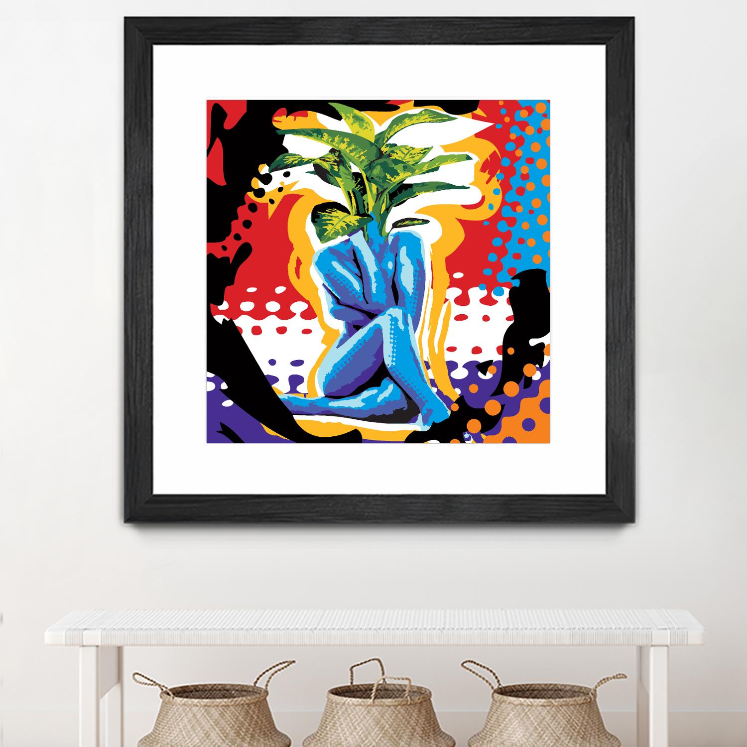 Mandragore by Ray Lengelé on GIANT ART - green pop art - alternative