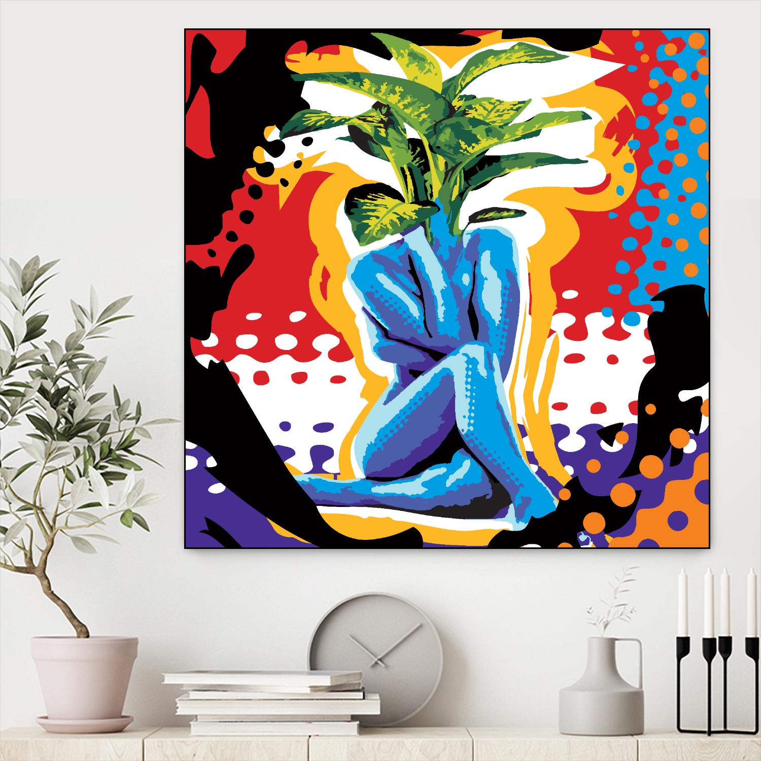 Mandragore by Ray Lengelé on GIANT ART - green pop art - alternative