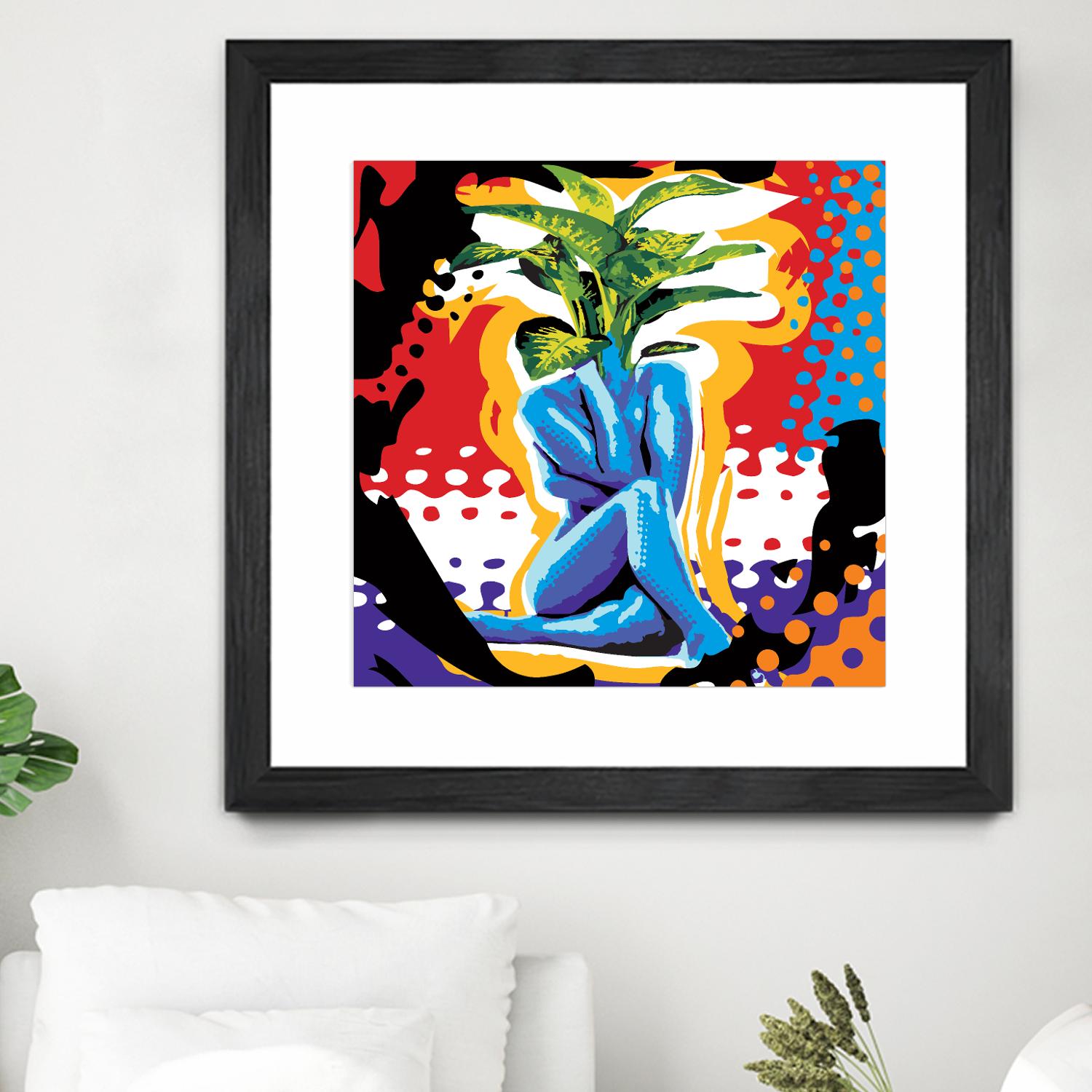 Mandragore by Ray Lengelé on GIANT ART - green pop art - alternative