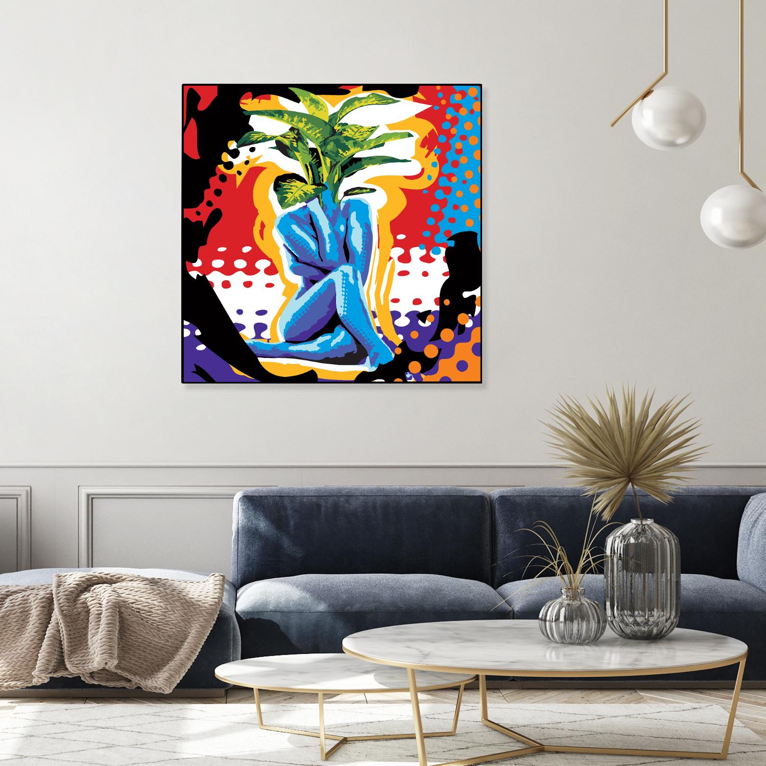 Mandragore by Ray Lengelé on GIANT ART - green pop art - alternative