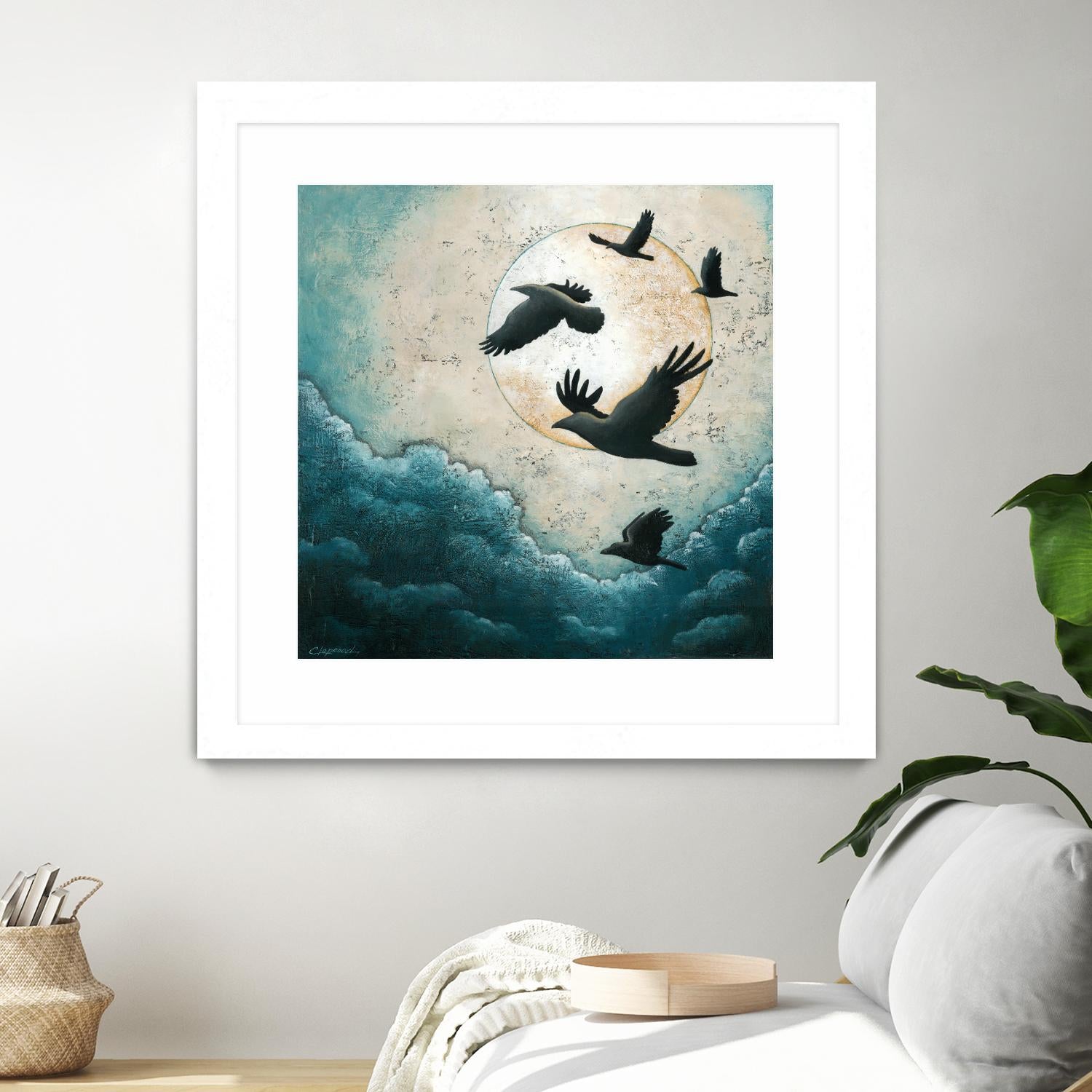 À la quiétude du grand halo by Marie Claprood on GIANT ART - white animals