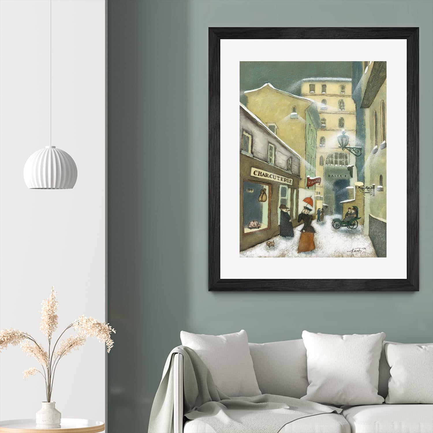 Street in Quebec 1912 by Steven Lamb on GIANT ART - beige architecture artiste québécois