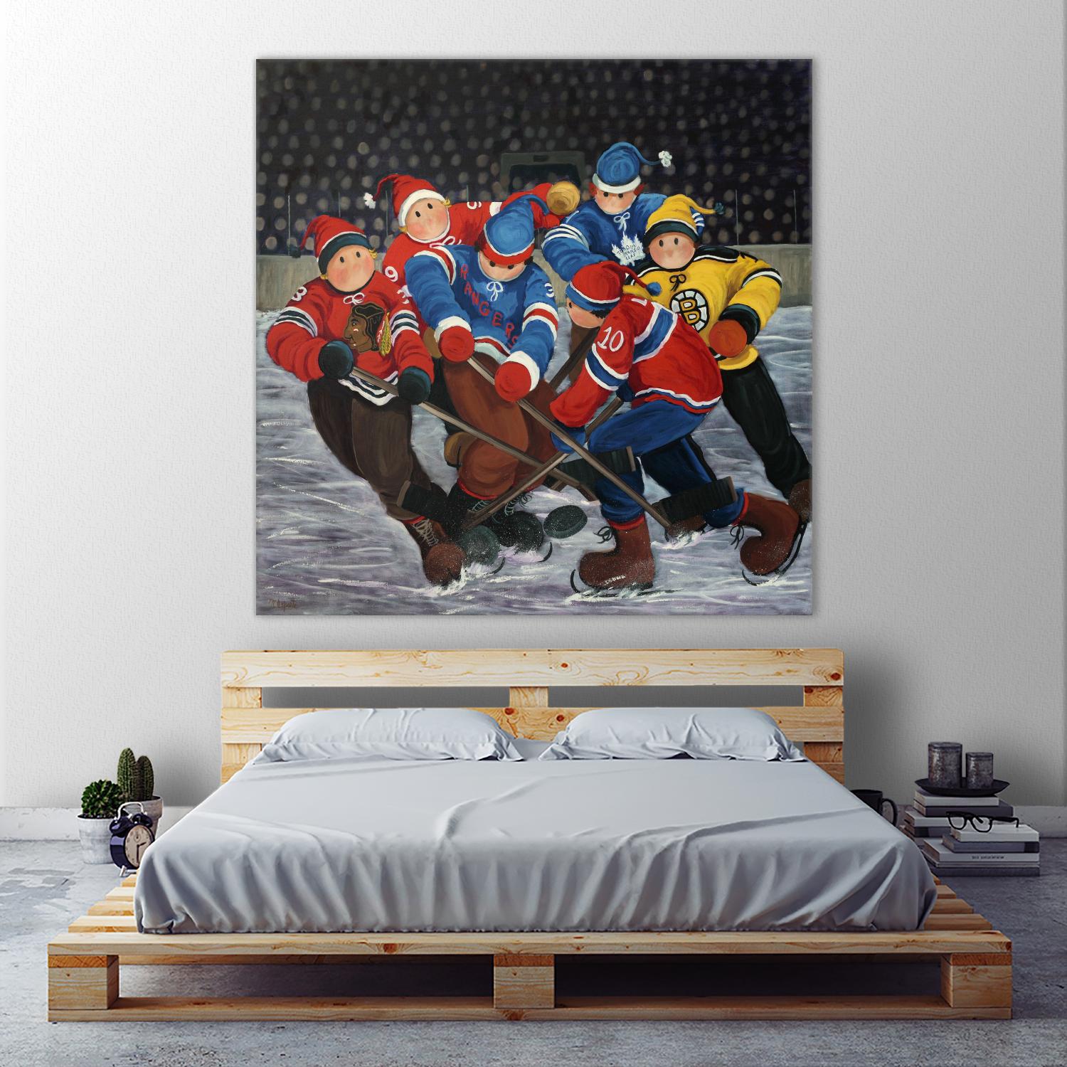 Un rêve by Nicole Laporte on GIANT ART - blue winter scenes