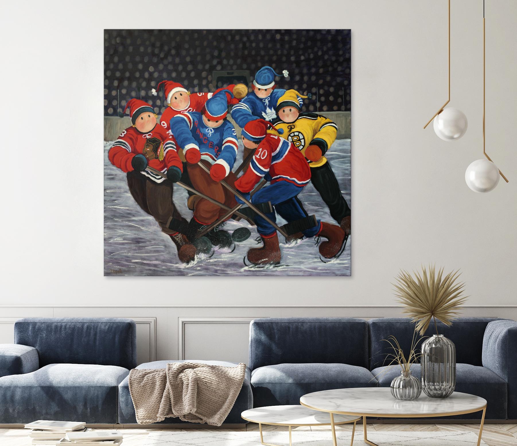 Un rêve by Nicole Laporte on GIANT ART - blue winter scenes