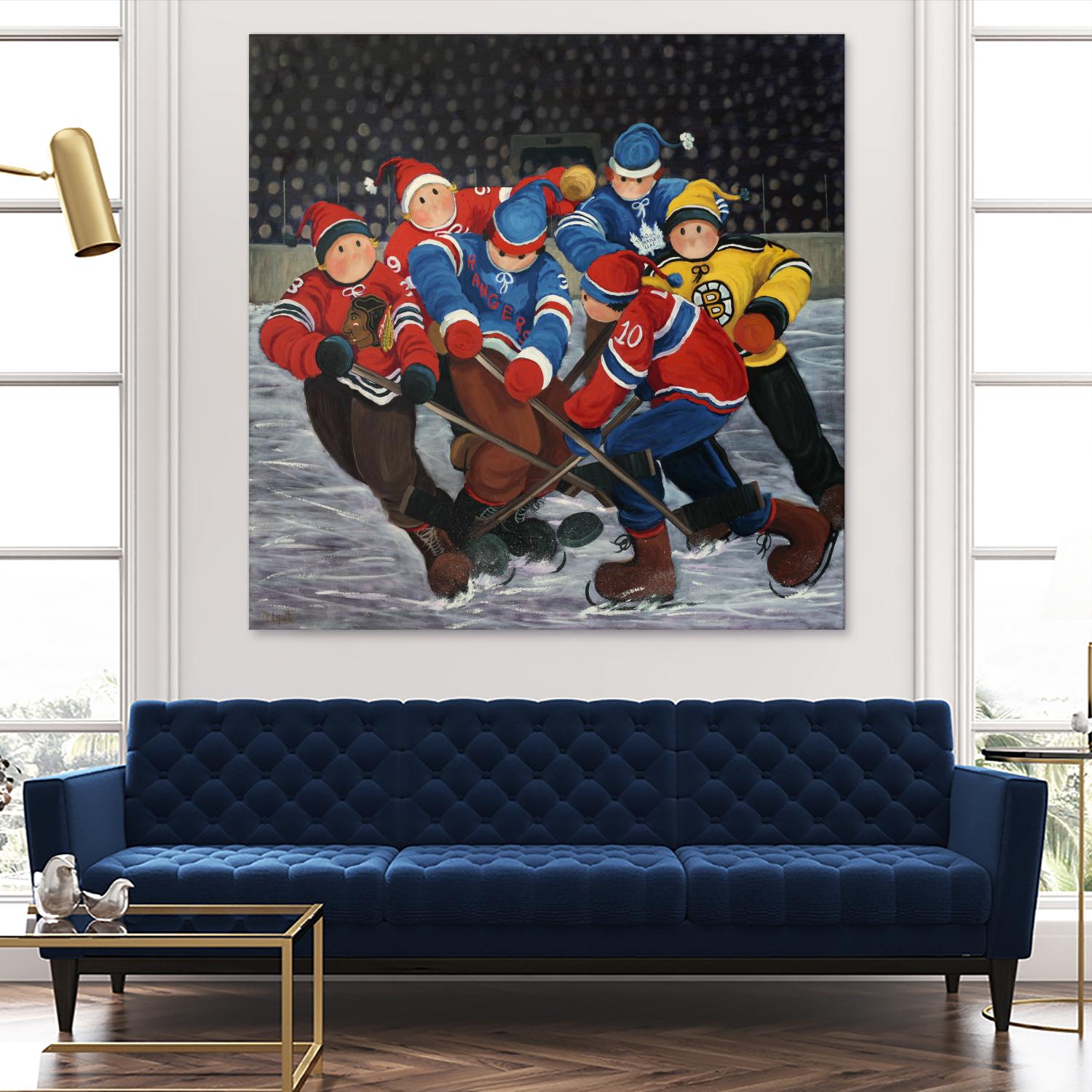 Un rêve by Nicole Laporte on GIANT ART - blue winter scenes