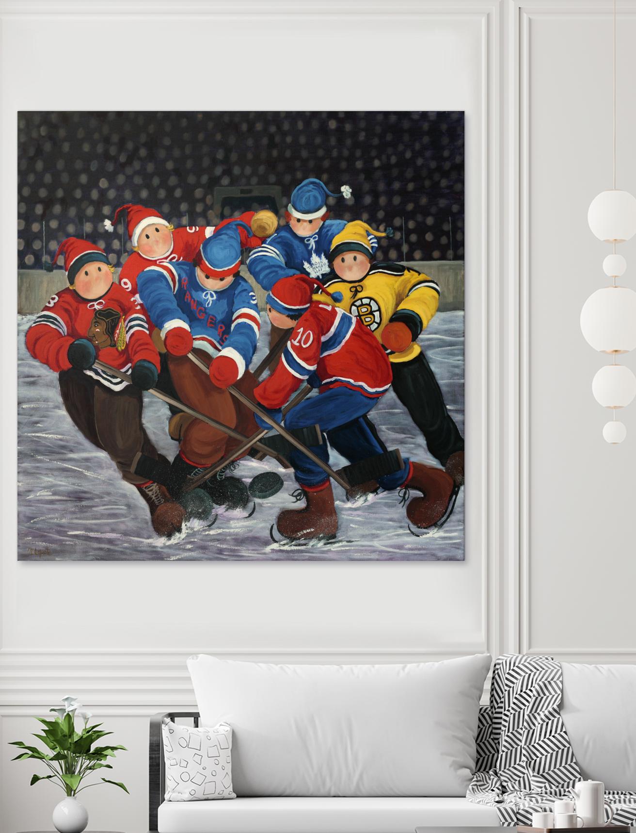 Un rêve by Nicole Laporte on GIANT ART - blue winter scenes