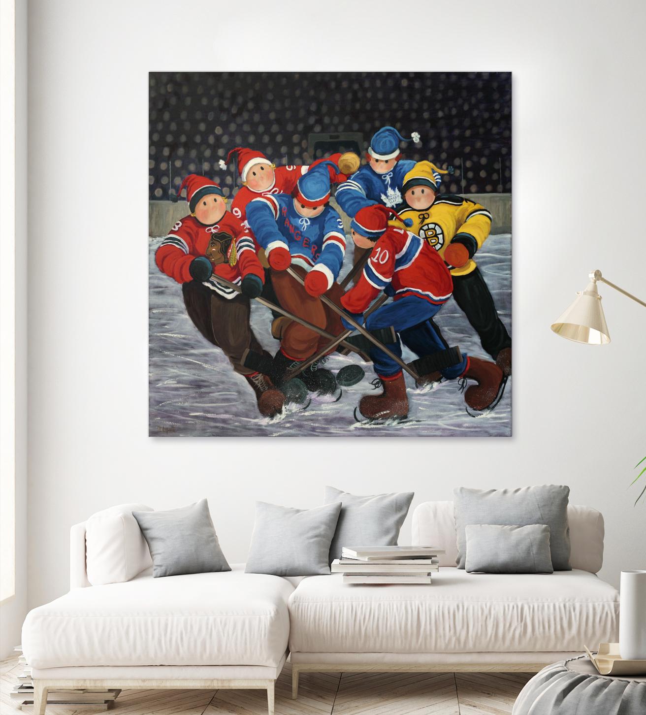 Un rêve by Nicole Laporte on GIANT ART - blue winter scenes