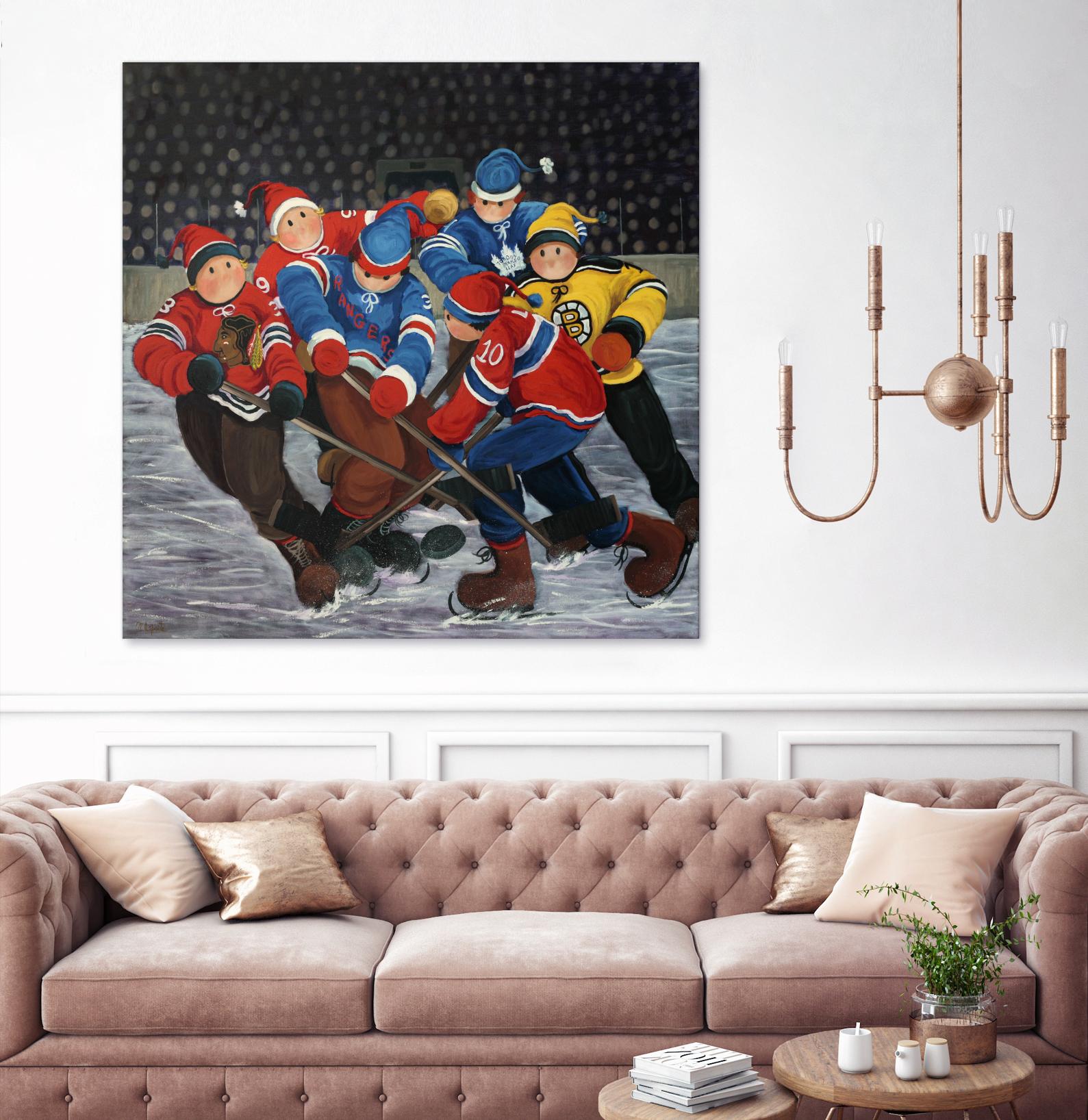 Un rêve by Nicole Laporte on GIANT ART - blue winter scenes