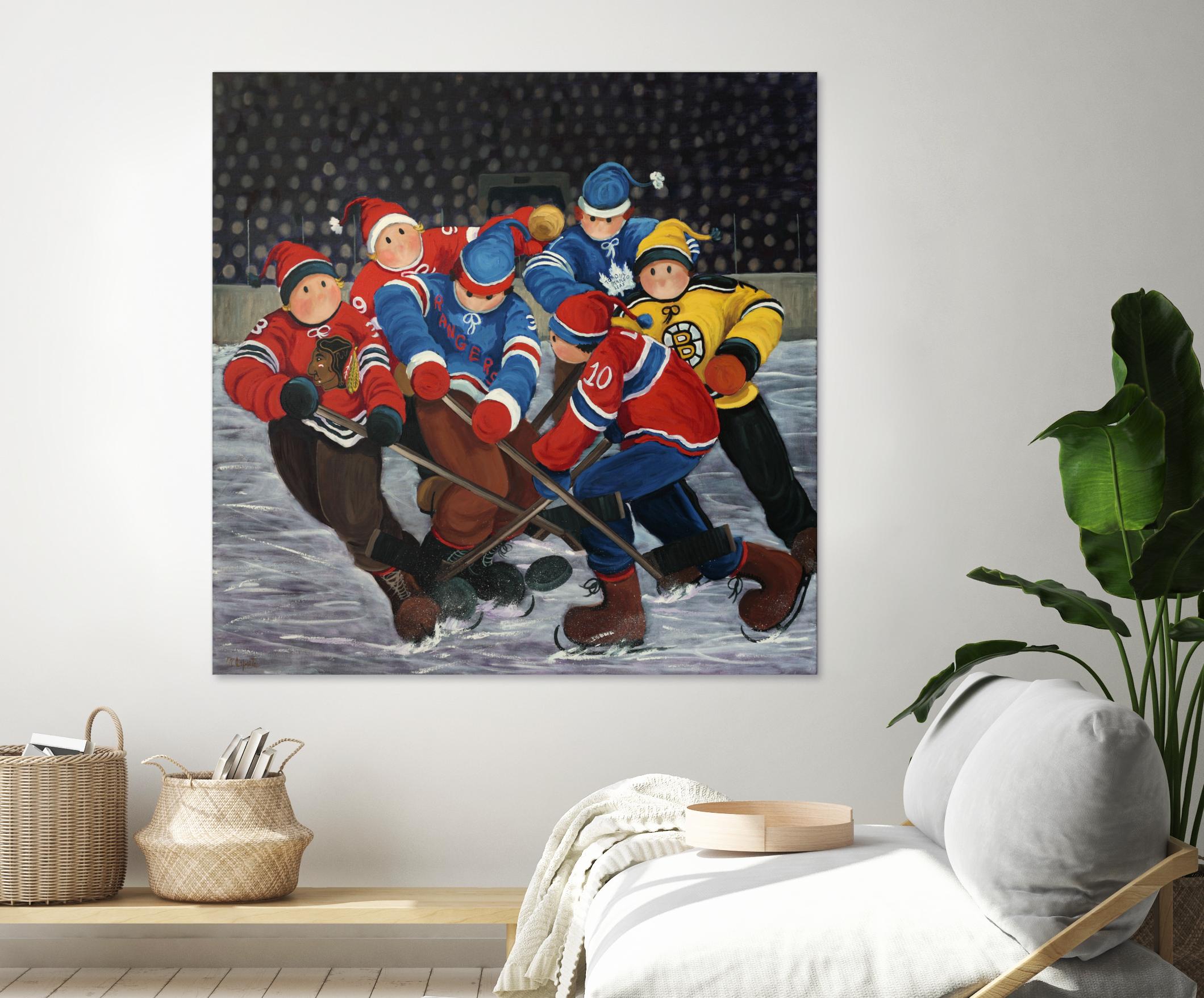 Un rêve by Nicole Laporte on GIANT ART - blue winter scenes