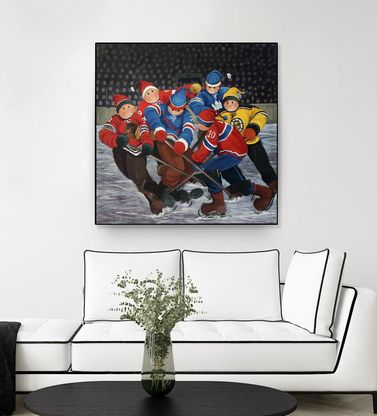 Un rêve by Nicole Laporte on GIANT ART - blue winter scenes