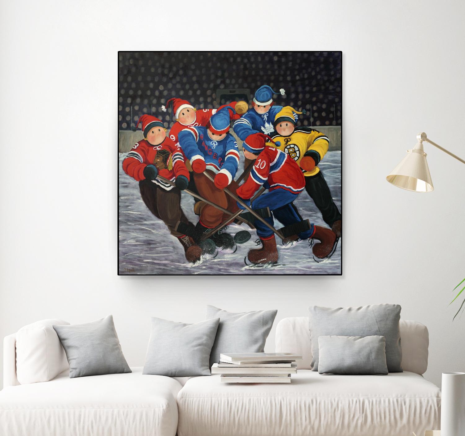 Un rêve by Nicole Laporte on GIANT ART - blue winter scenes