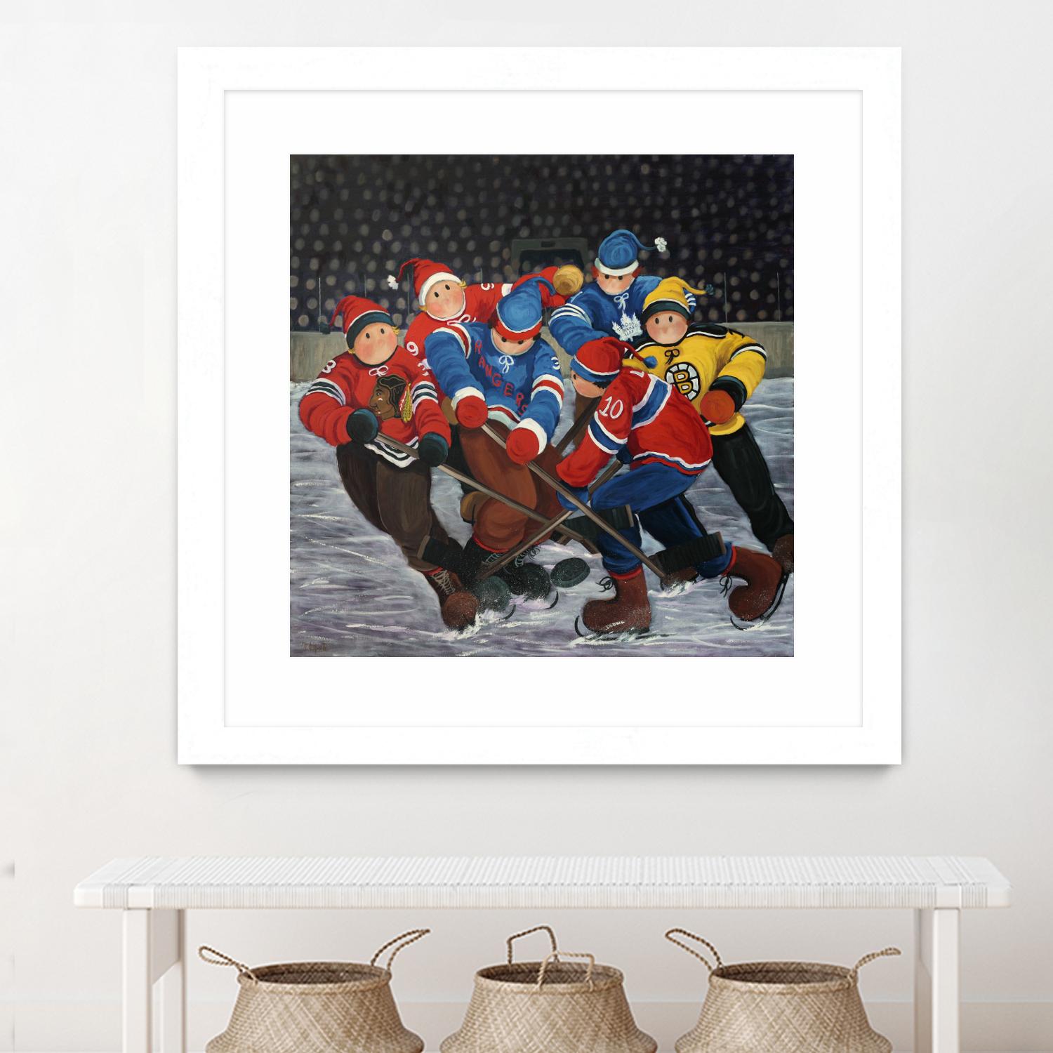 Un rêve by Nicole Laporte on GIANT ART - blue winter scenes