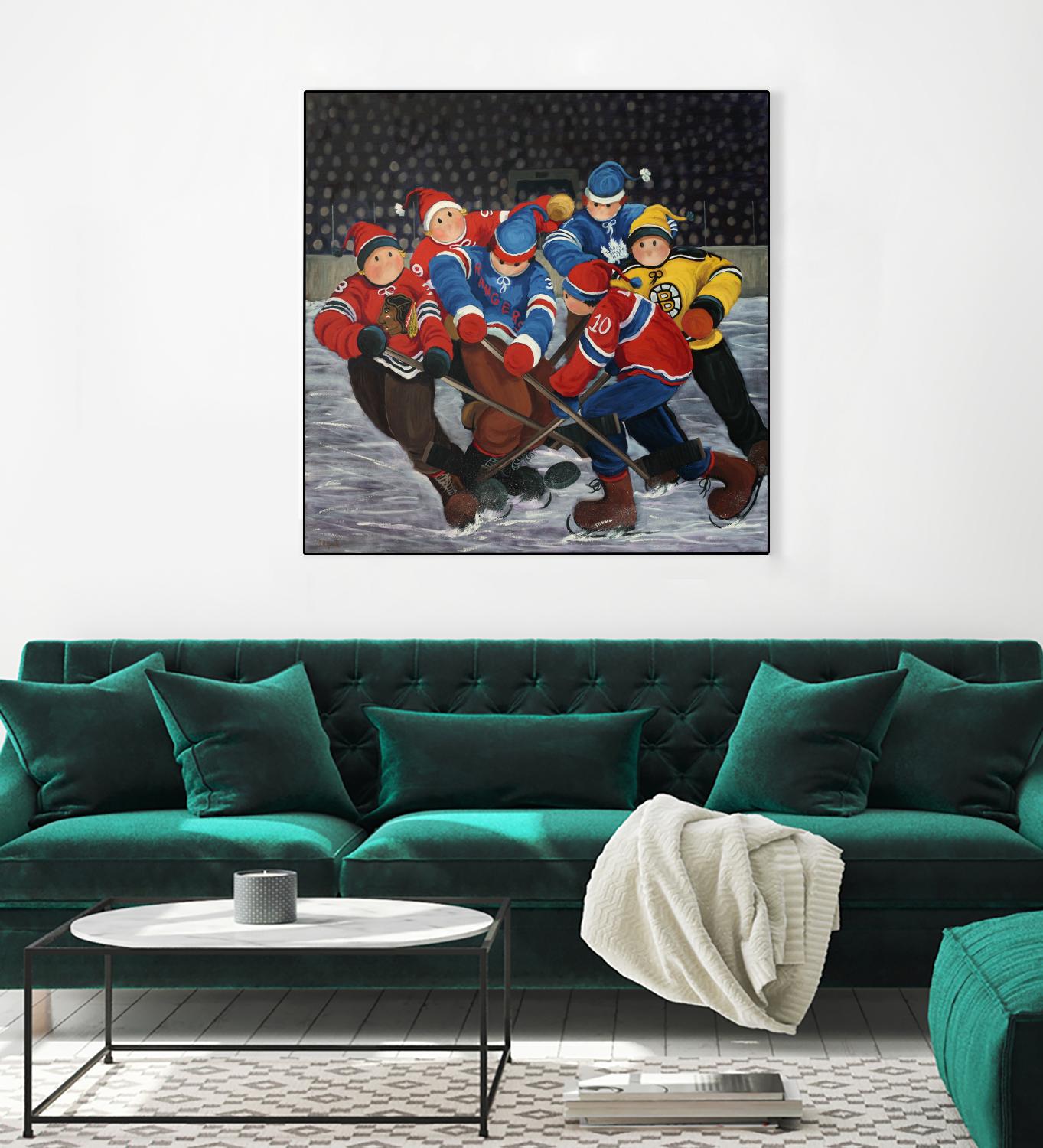 Un rêve by Nicole Laporte on GIANT ART - blue winter scenes