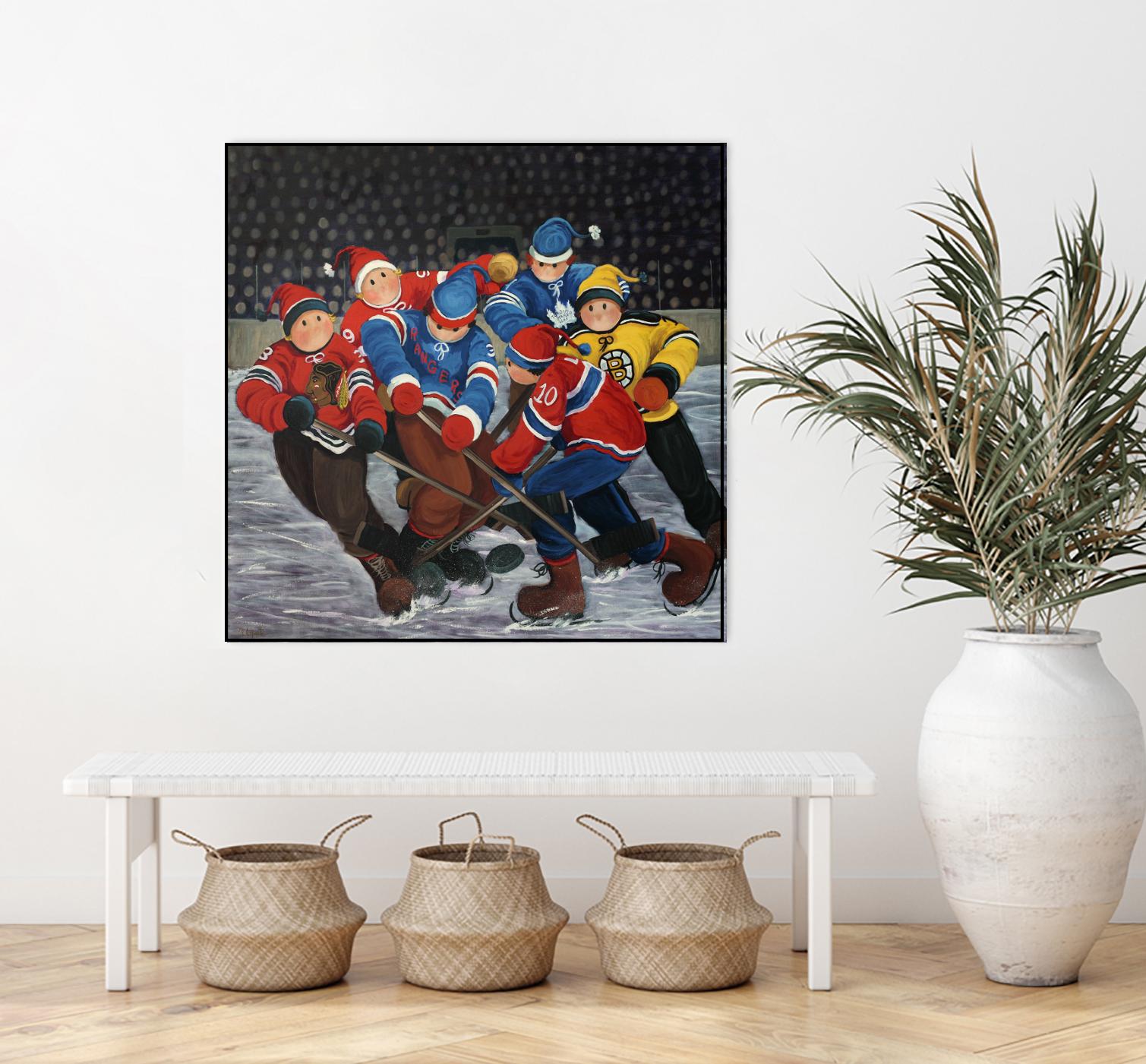 Un rêve by Nicole Laporte on GIANT ART - blue winter scenes