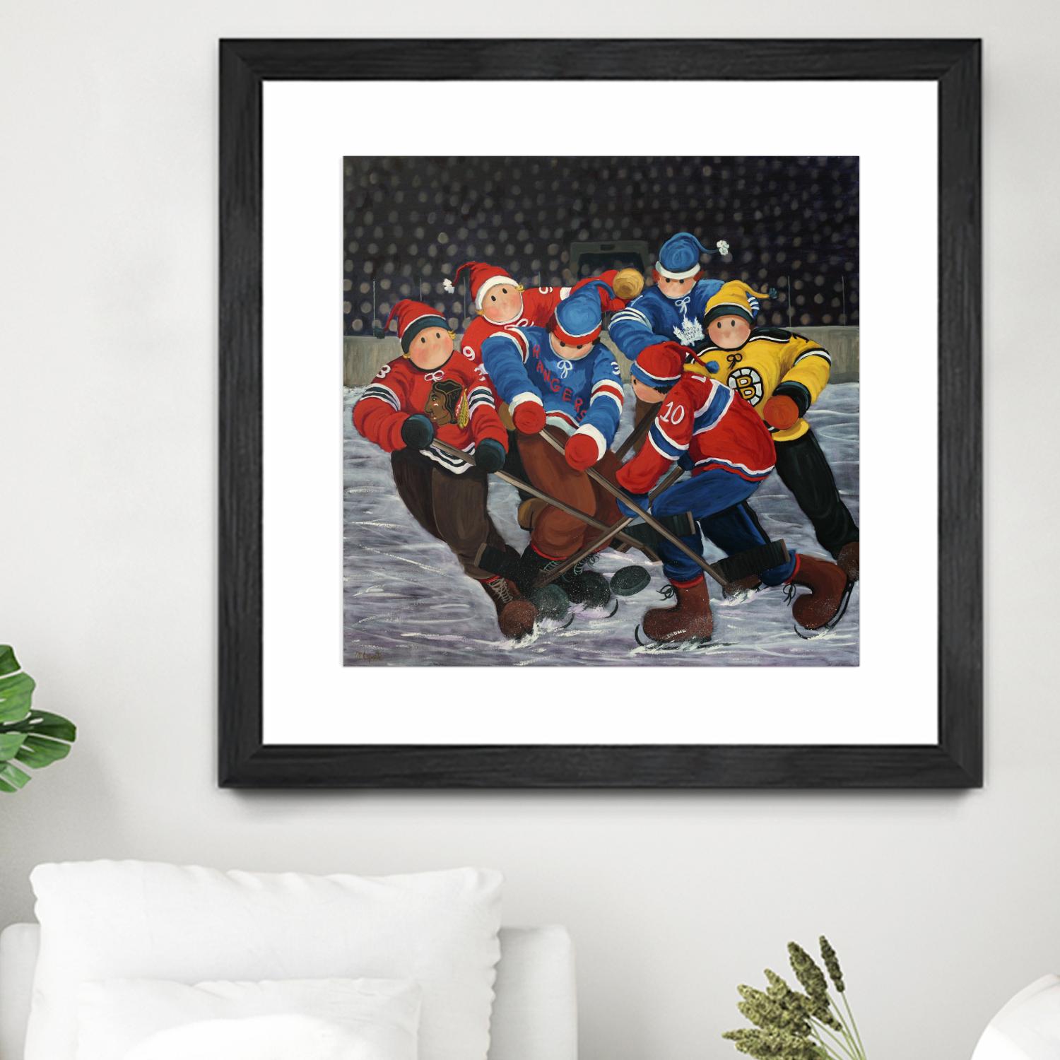 Un rêve by Nicole Laporte on GIANT ART - blue winter scenes