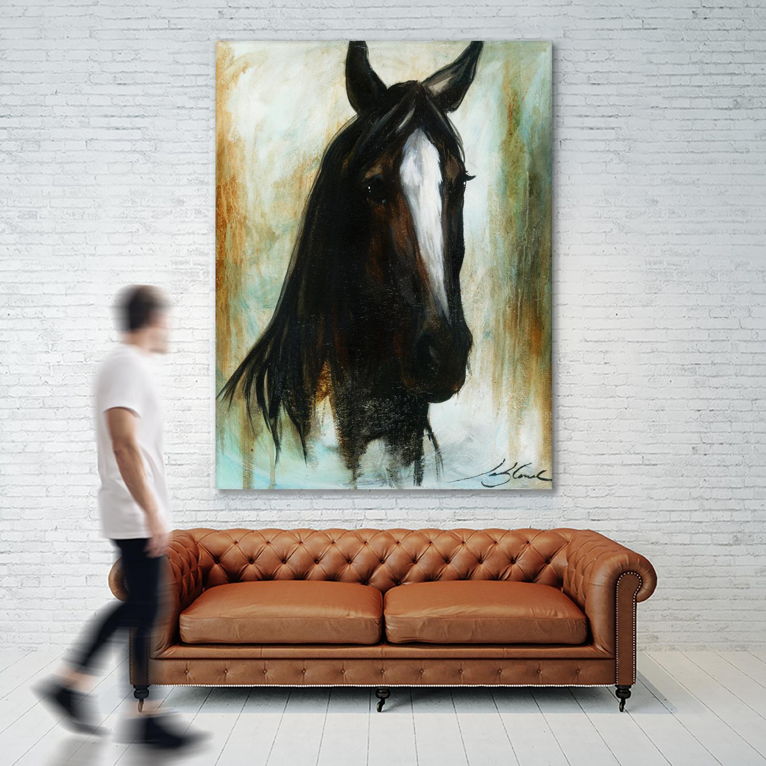 Little Dark Angel by Marie Andrée Leblond on GIANT ART - beige animals