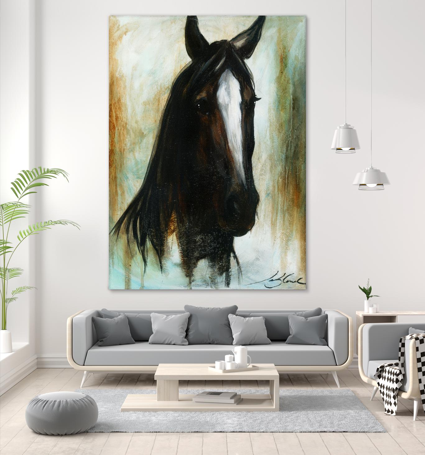 Little Dark Angel by Marie Andrée Leblond on GIANT ART - beige animals