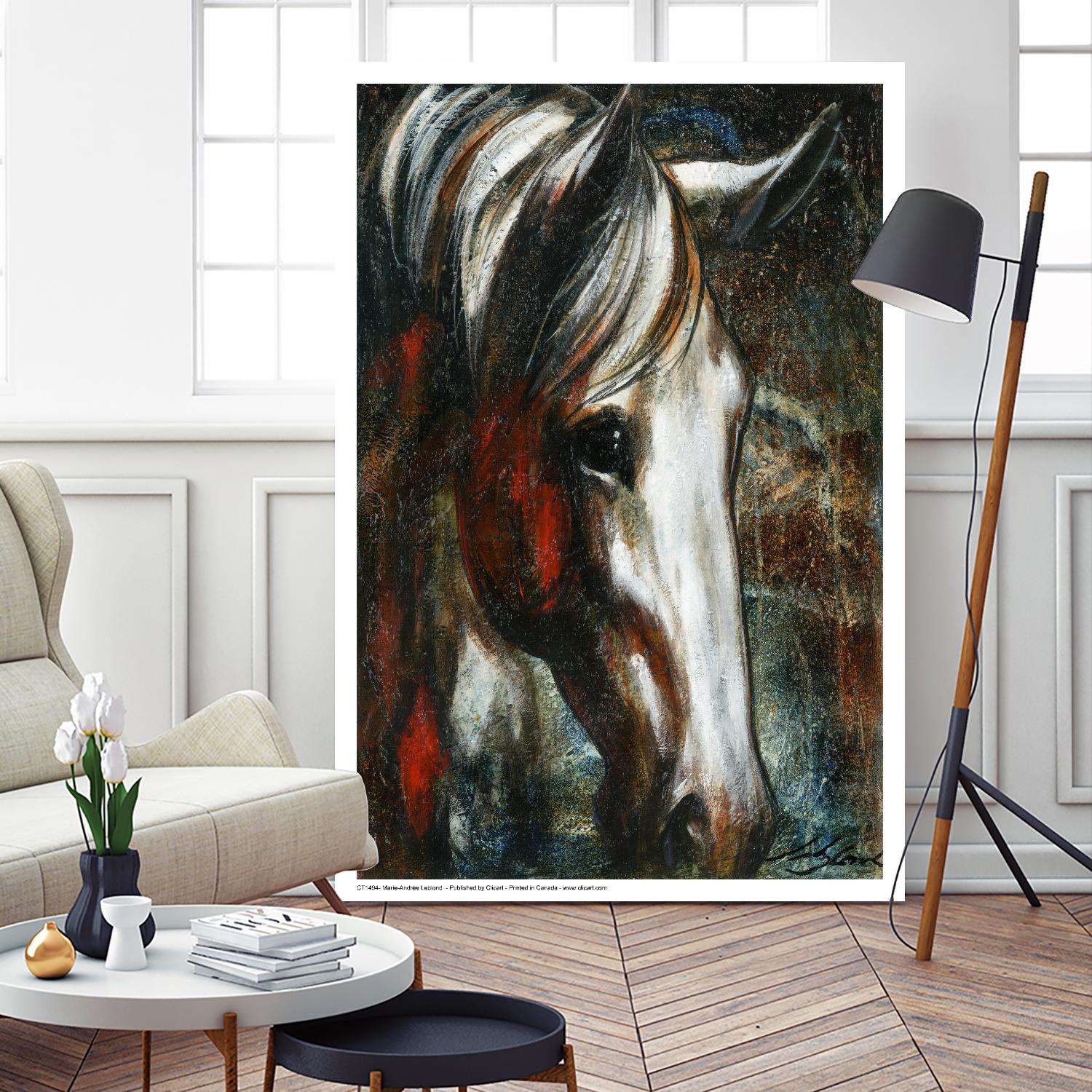 Little White Angel by Marie Andrée Leblond on GIANT ART - red animals