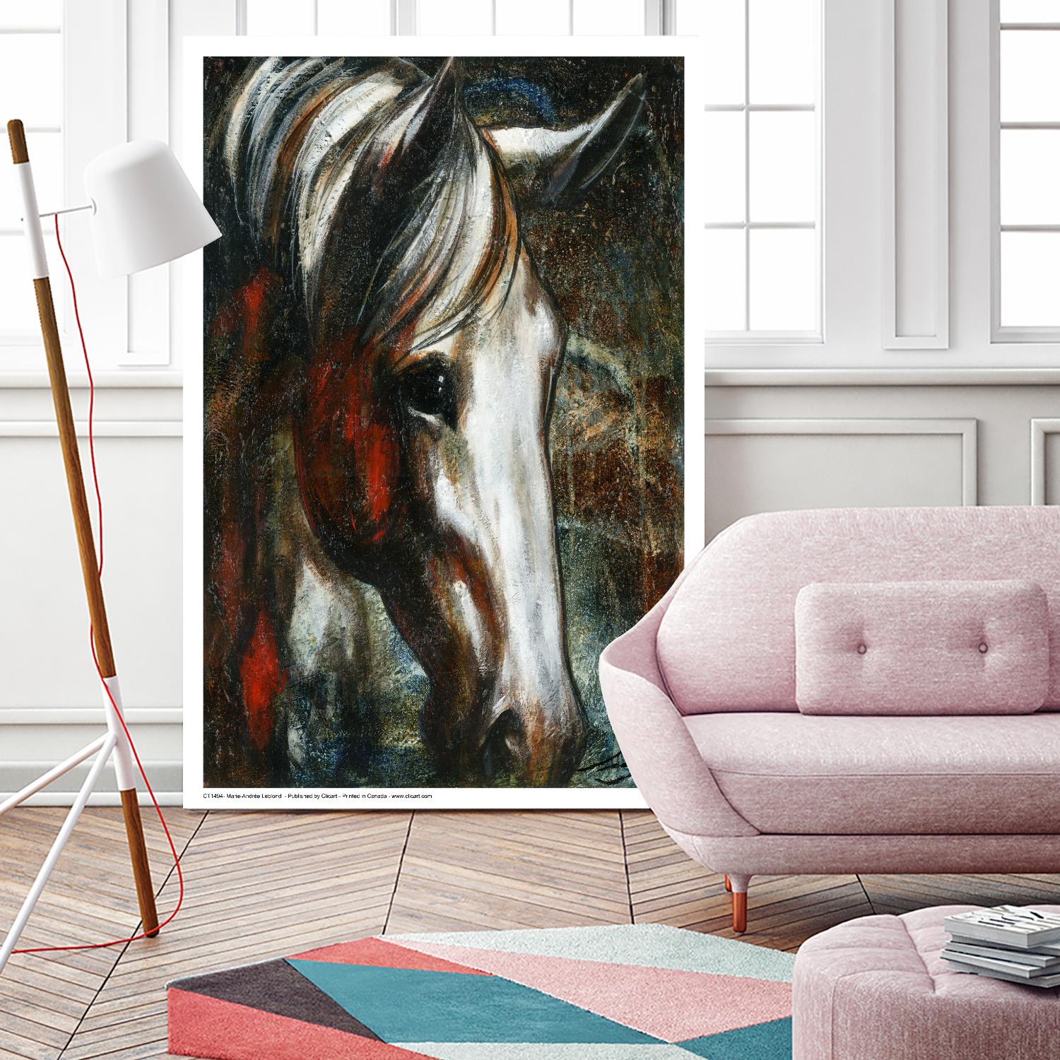 Little White Angel by Marie Andrée Leblond on GIANT ART - red animals