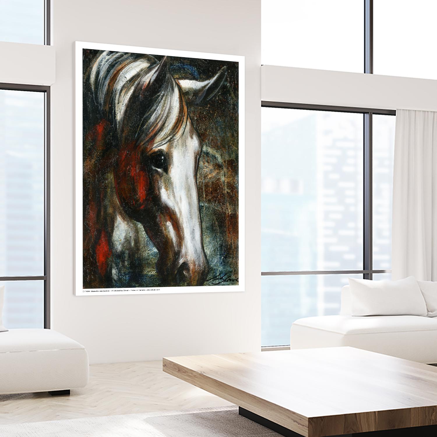 Little White Angel by Marie Andrée Leblond on GIANT ART - red animals