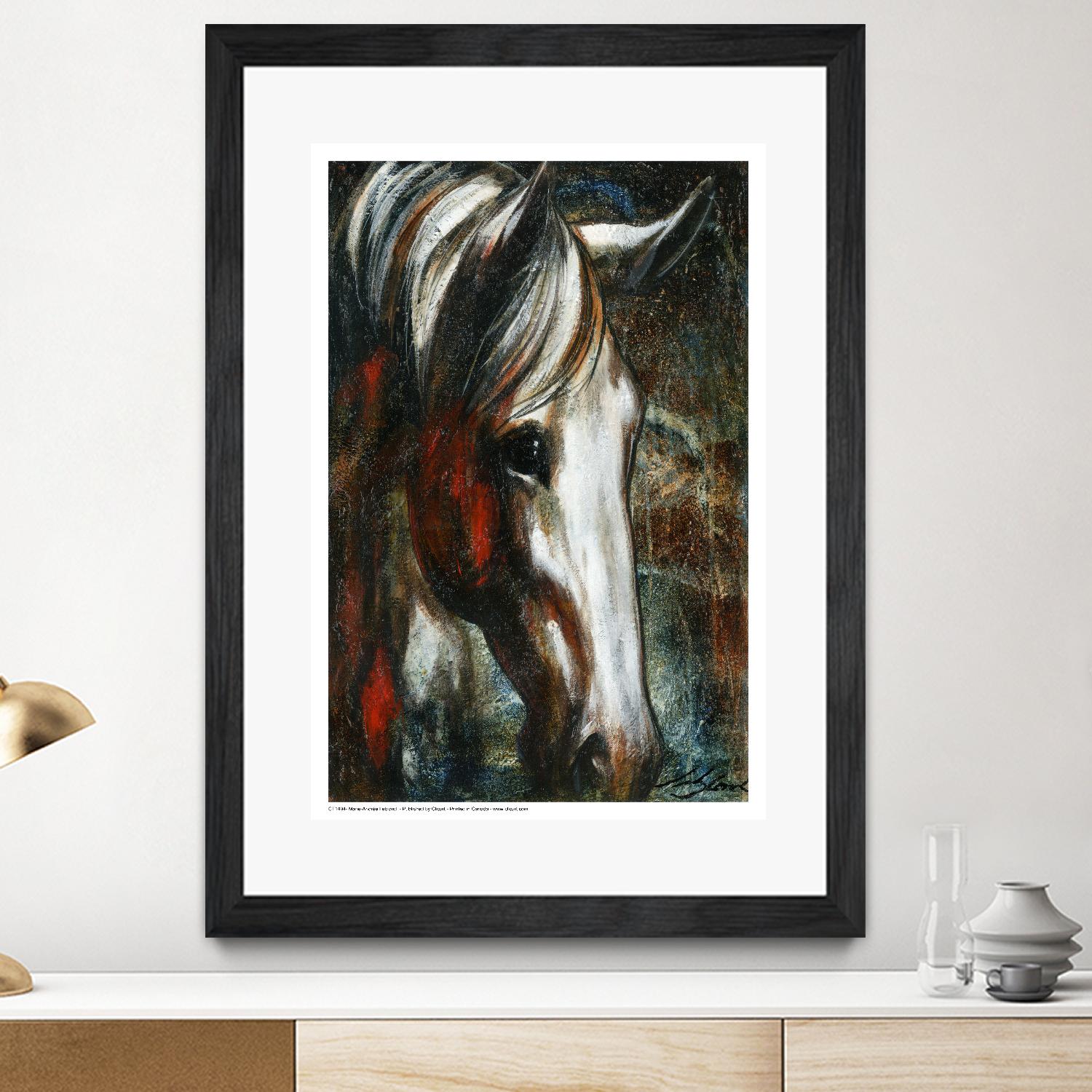 Little White Angel by Marie Andrée Leblond on GIANT ART - red animals