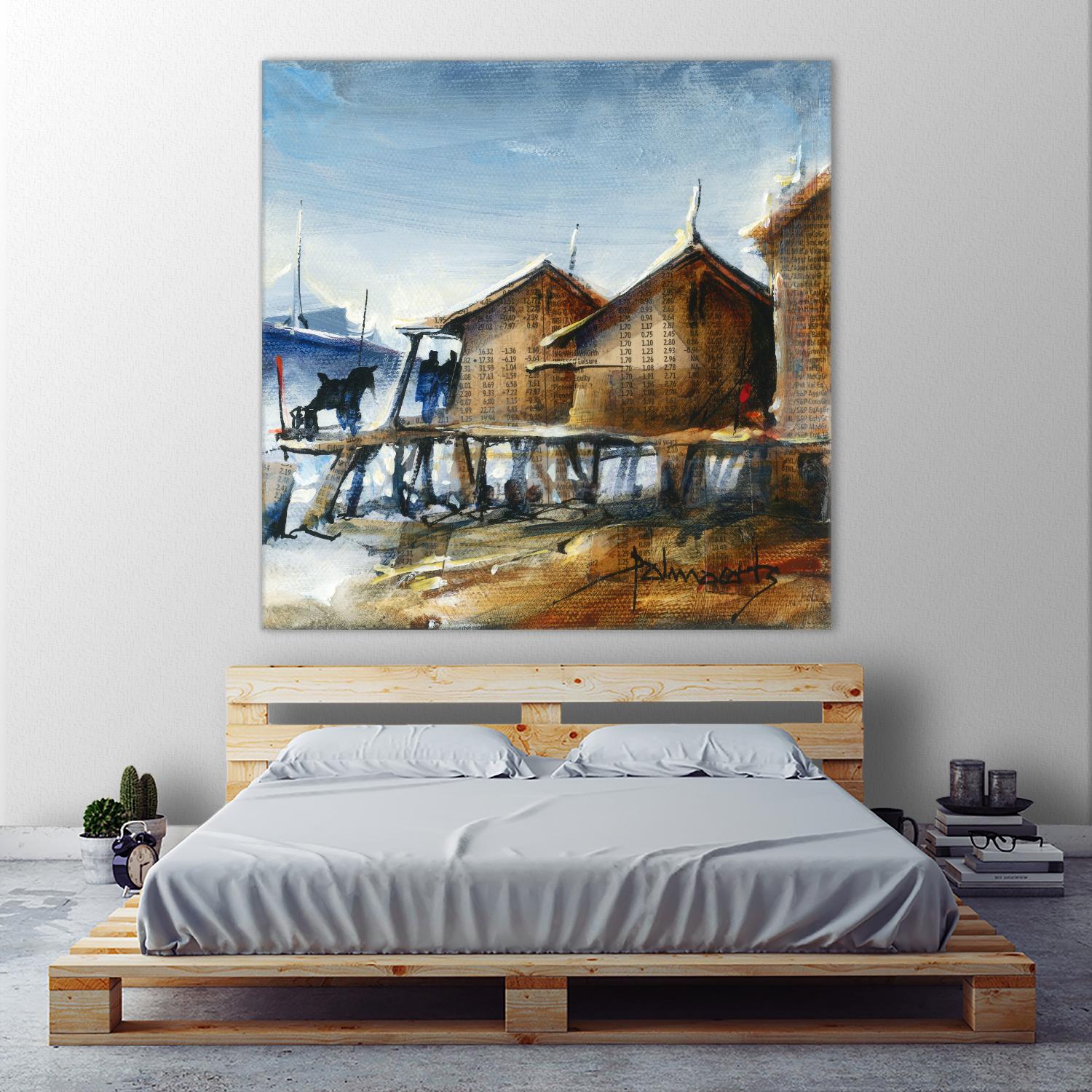 Drapeau rouge by Roland Palmaerts on GIANT ART - brown nautical