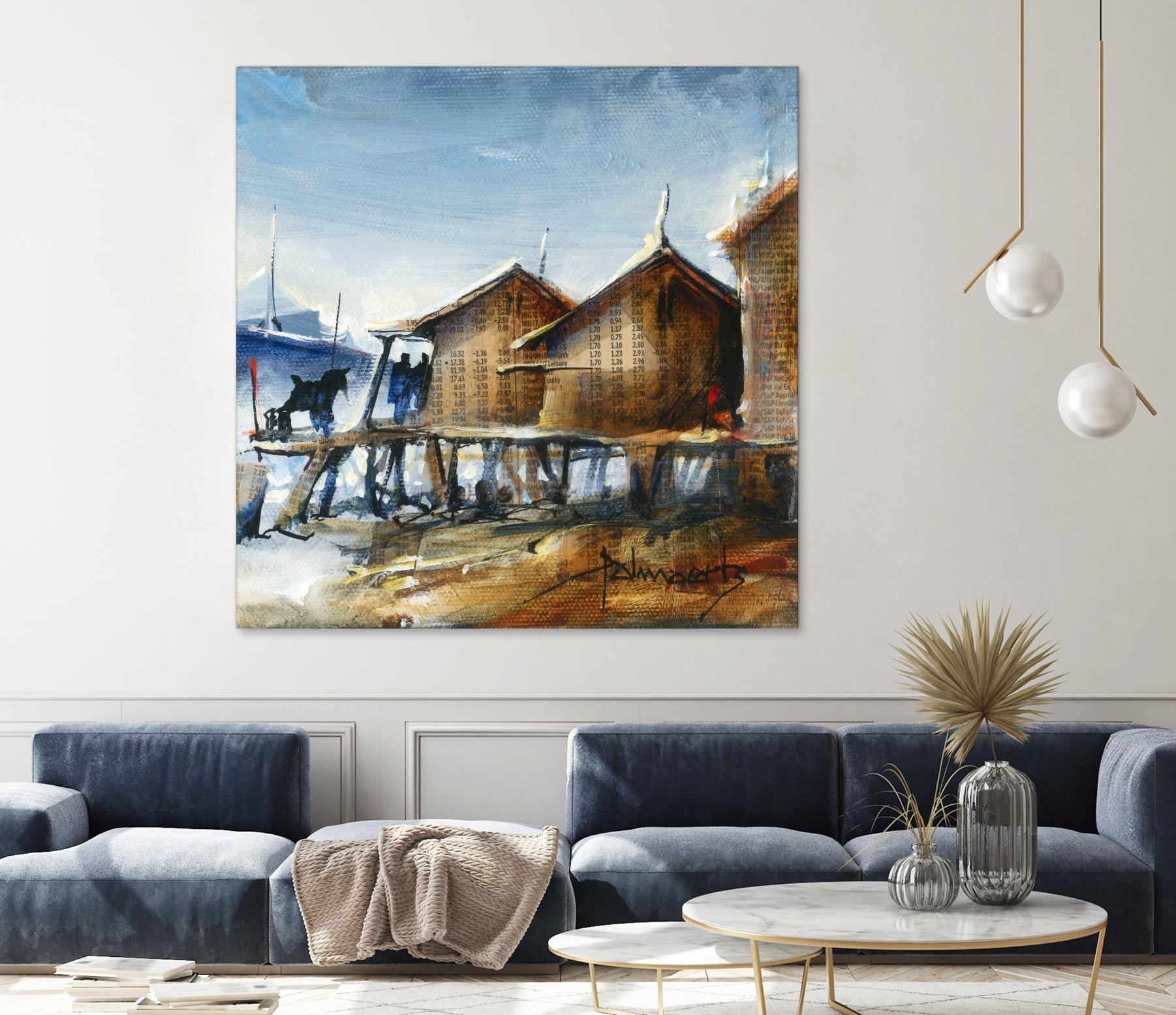 Drapeau rouge by Roland Palmaerts on GIANT ART - brown nautical