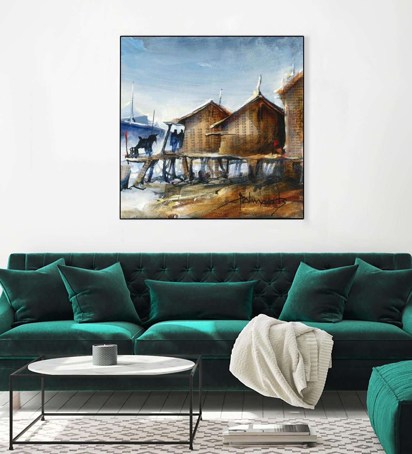 Drapeau rouge by Roland Palmaerts on GIANT ART - brown nautical