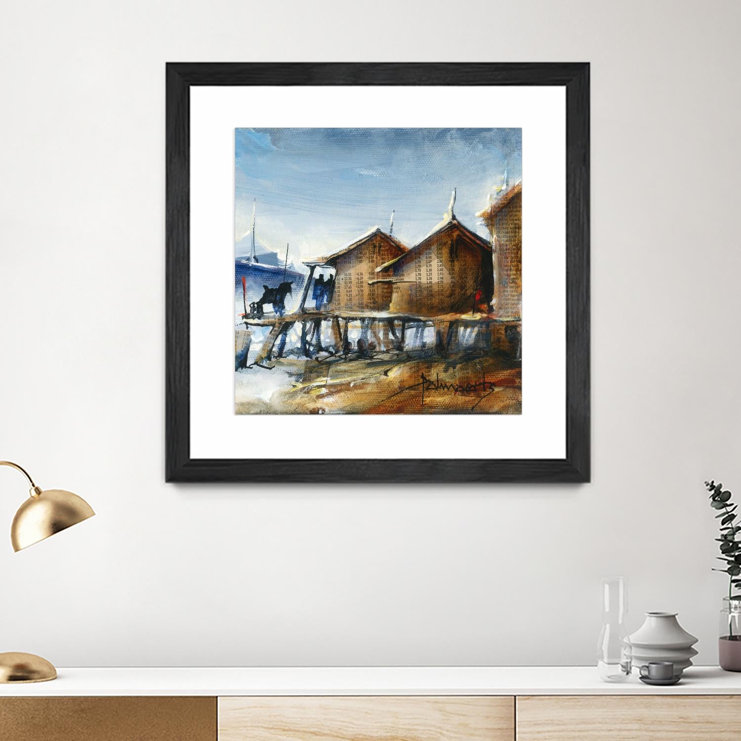 Drapeau rouge by Roland Palmaerts on GIANT ART - brown nautical