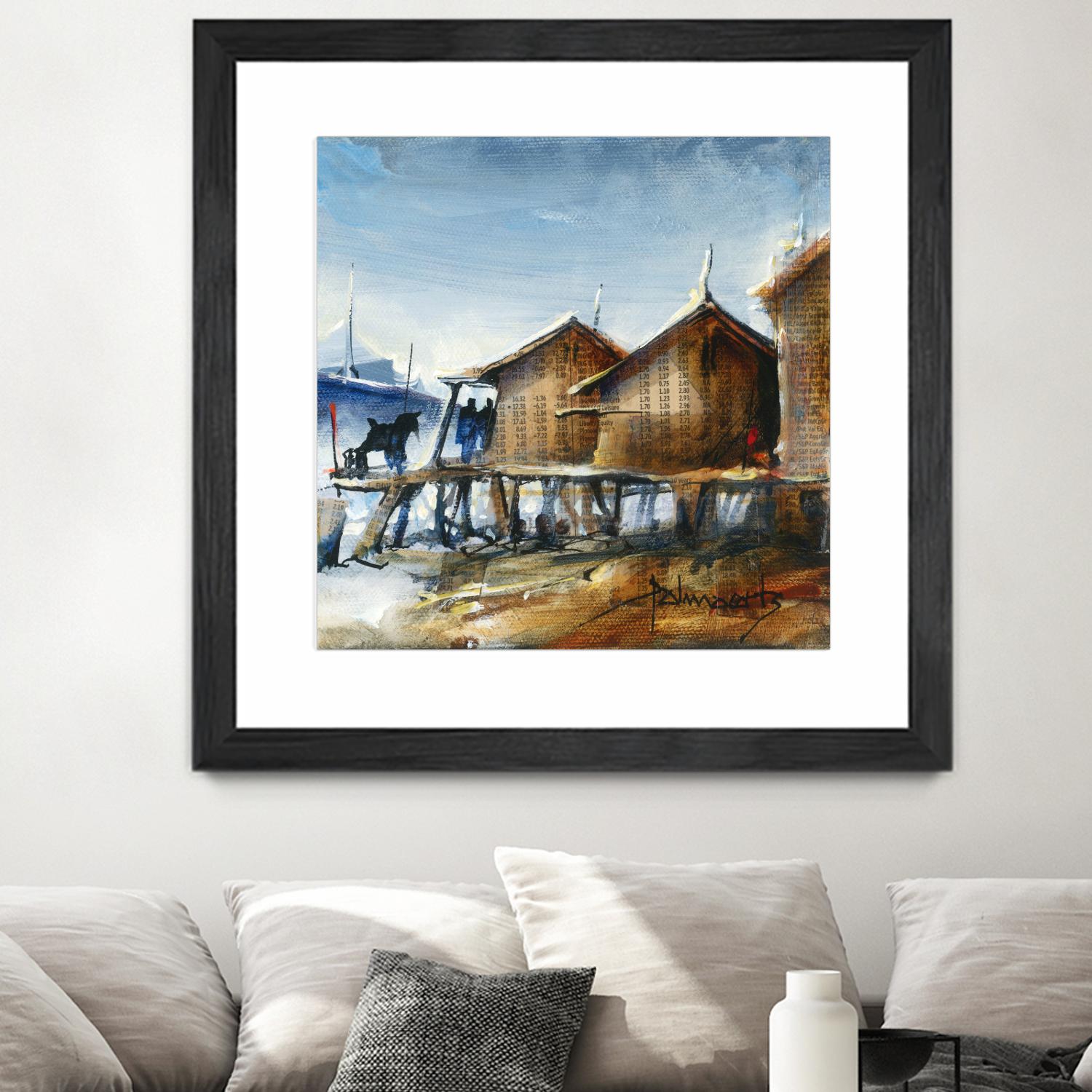 Drapeau rouge by Roland Palmaerts on GIANT ART - brown nautical