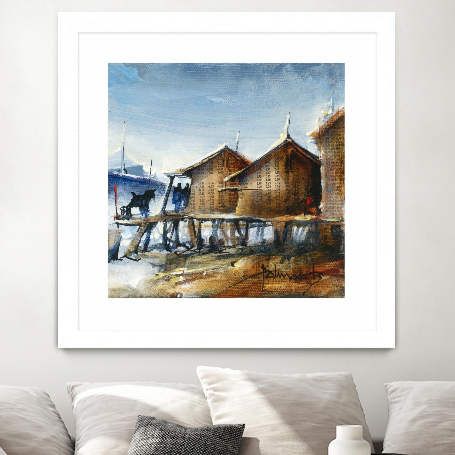 Drapeau rouge by Roland Palmaerts on GIANT ART - brown nautical