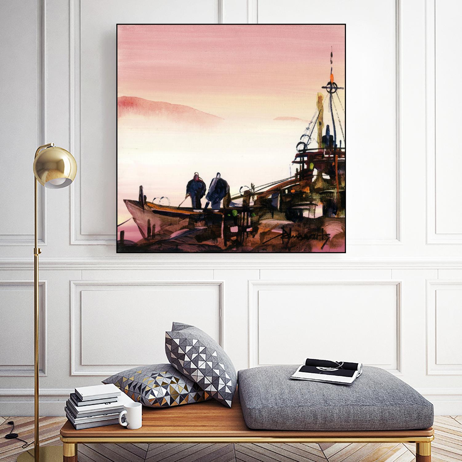 L'espoir by Roland Palmaerts on GIANT ART - brown nautical