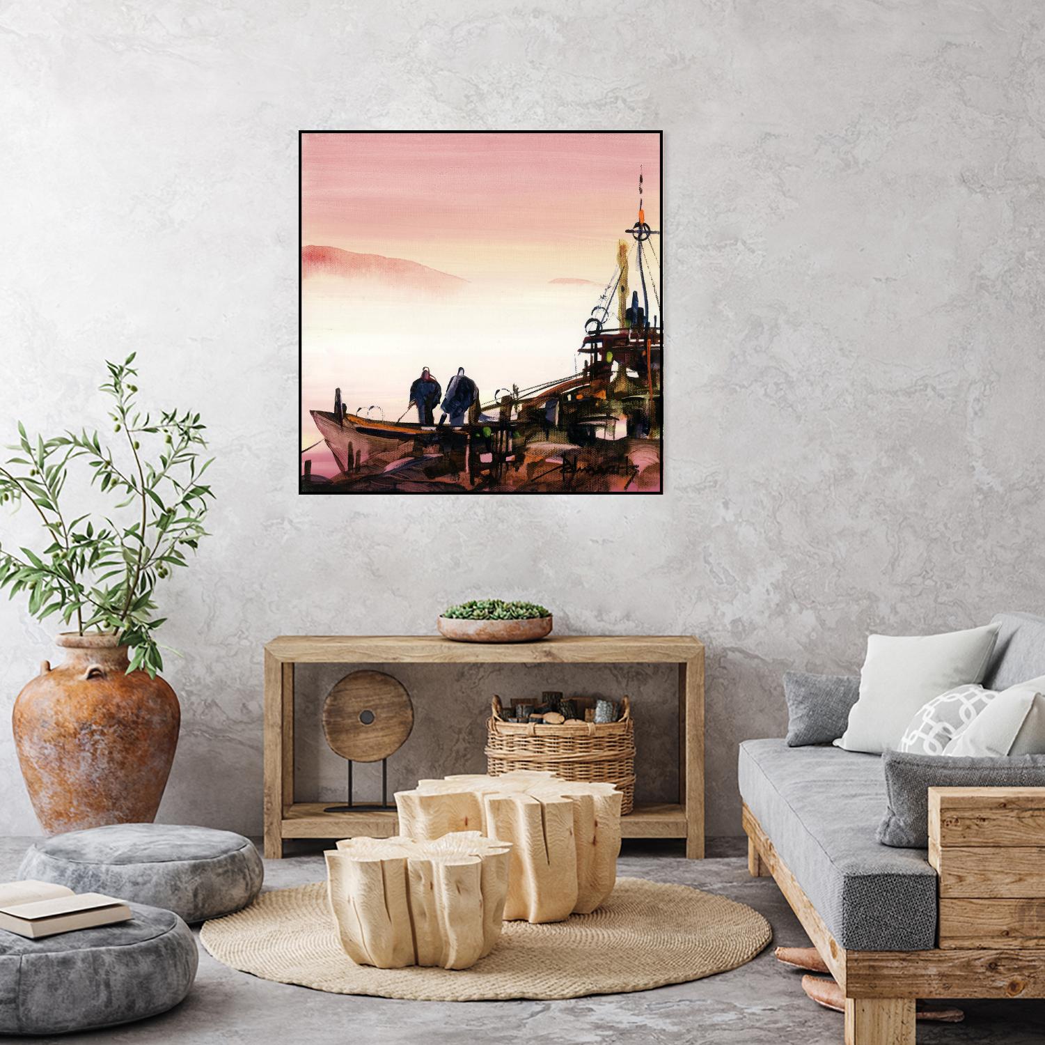 L'espoir by Roland Palmaerts on GIANT ART - brown nautical