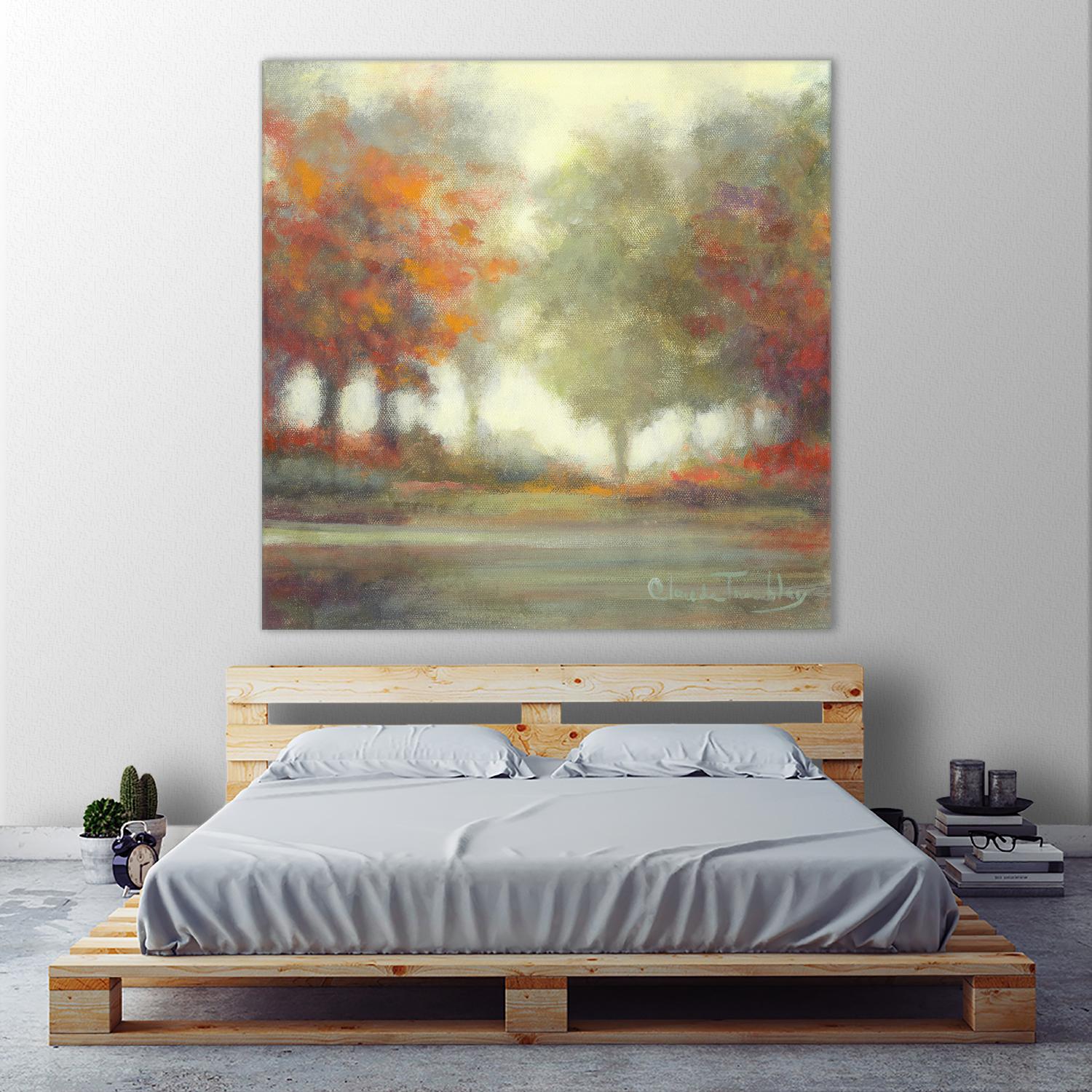 Garder le secret by Claude Tremblay on GIANT ART - green trees