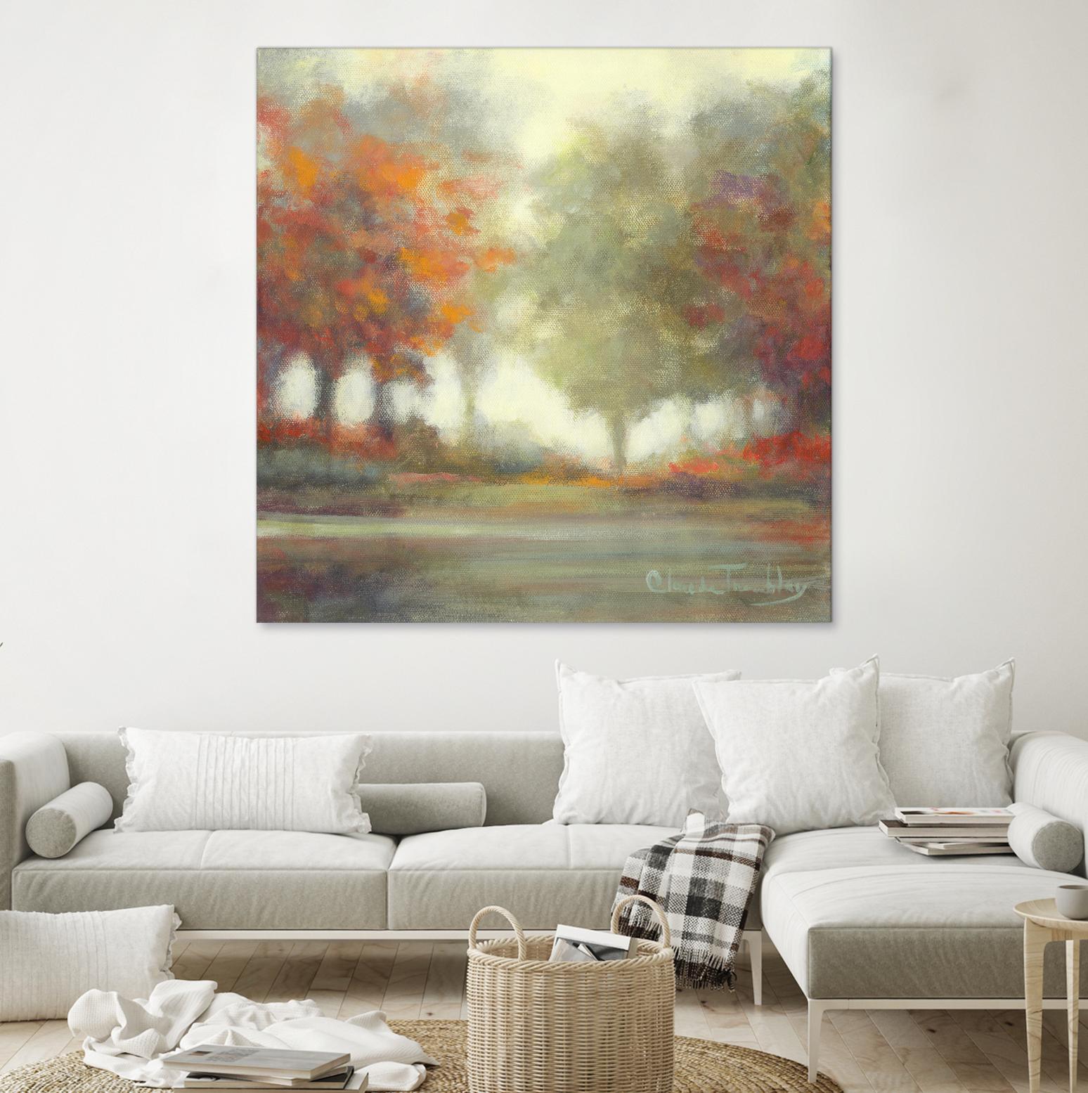 Garder le secret by Claude Tremblay on GIANT ART - green trees