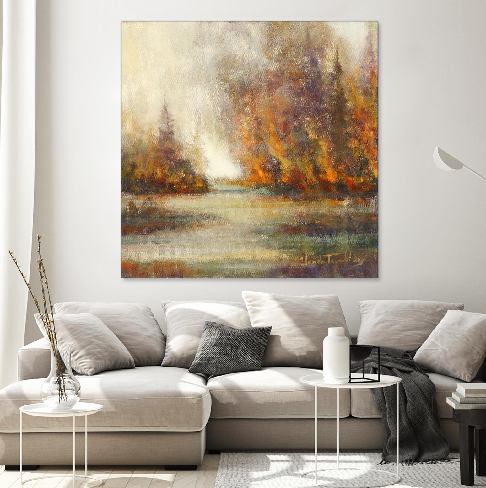 Un temps pour chaque chose by Claude Tremblay on GIANT ART - purple trees