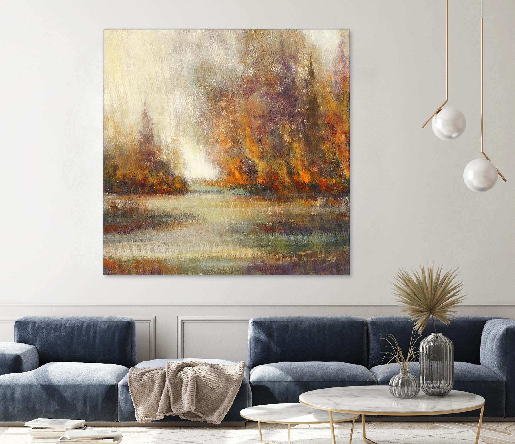 Un temps pour chaque chose by Claude Tremblay on GIANT ART - purple trees