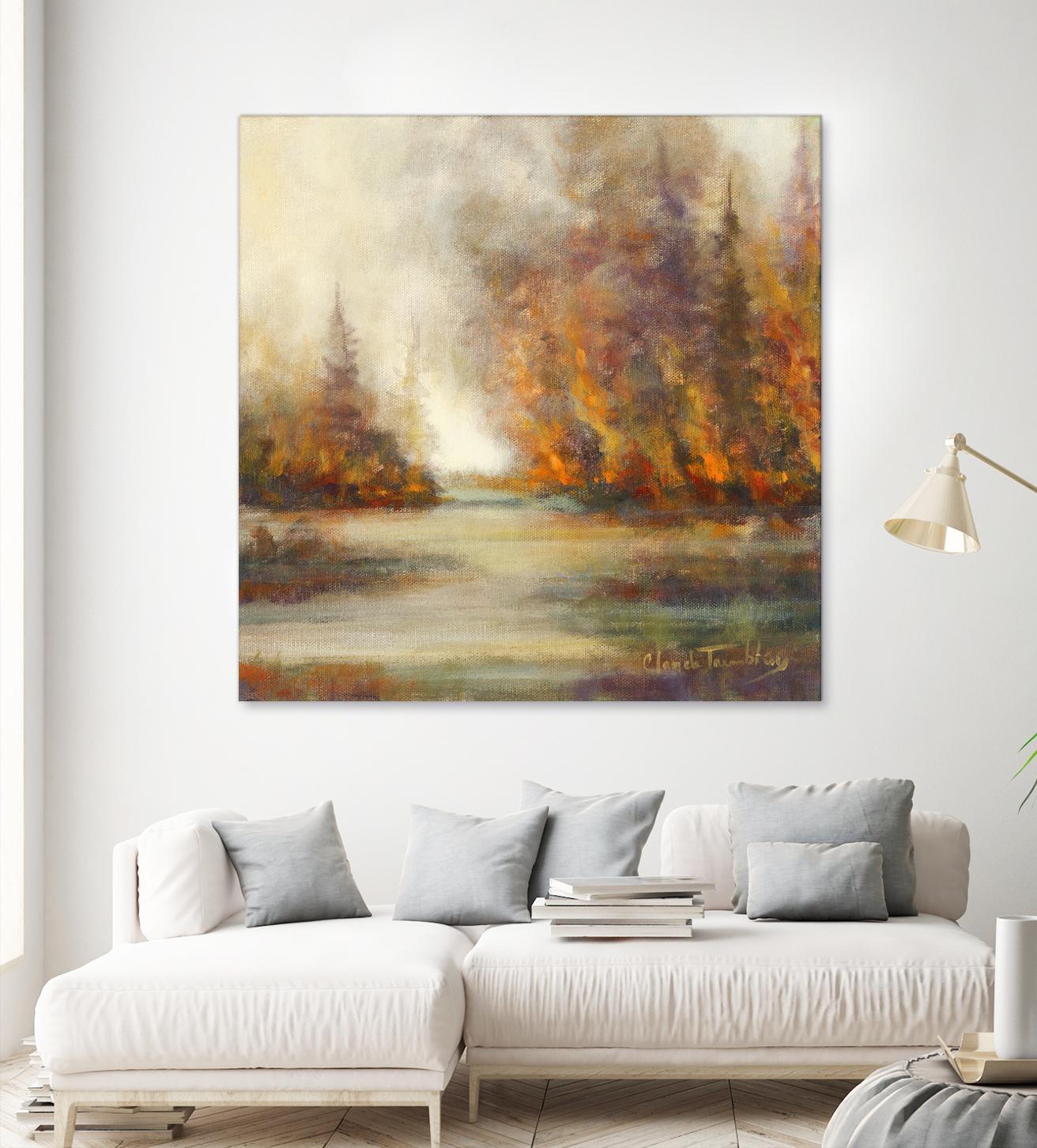 Un temps pour chaque chose by Claude Tremblay on GIANT ART - purple trees