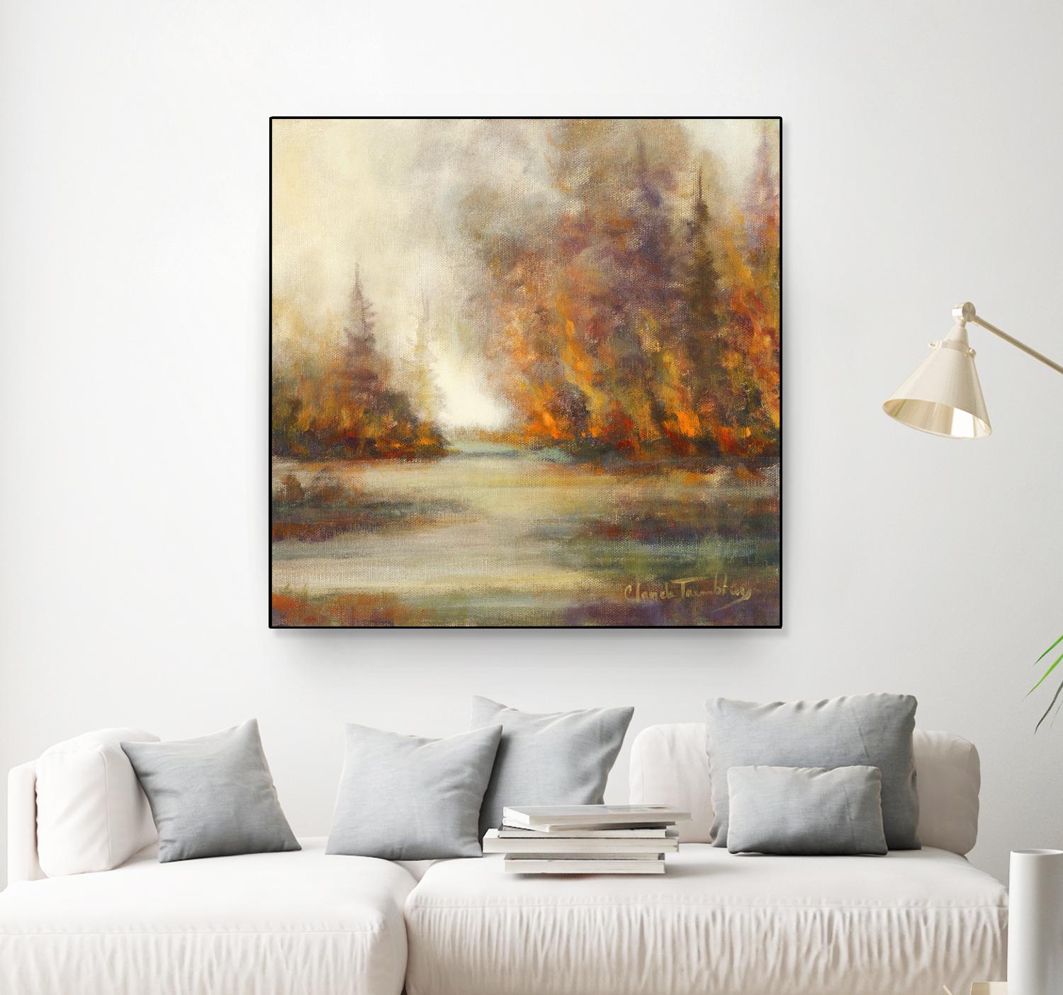 Un temps pour chaque chose by Claude Tremblay on GIANT ART - purple trees