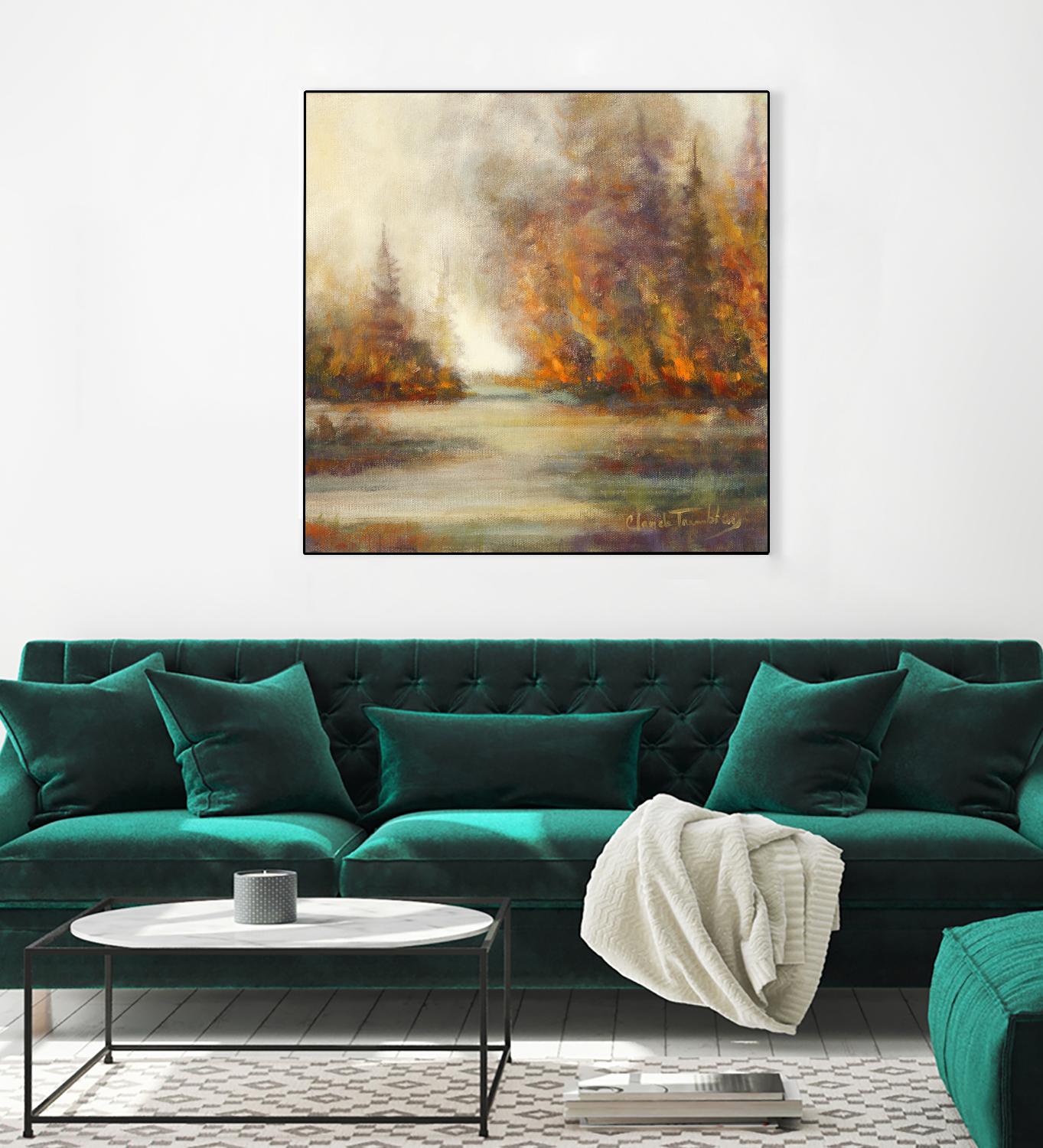 Un temps pour chaque chose by Claude Tremblay on GIANT ART - purple trees