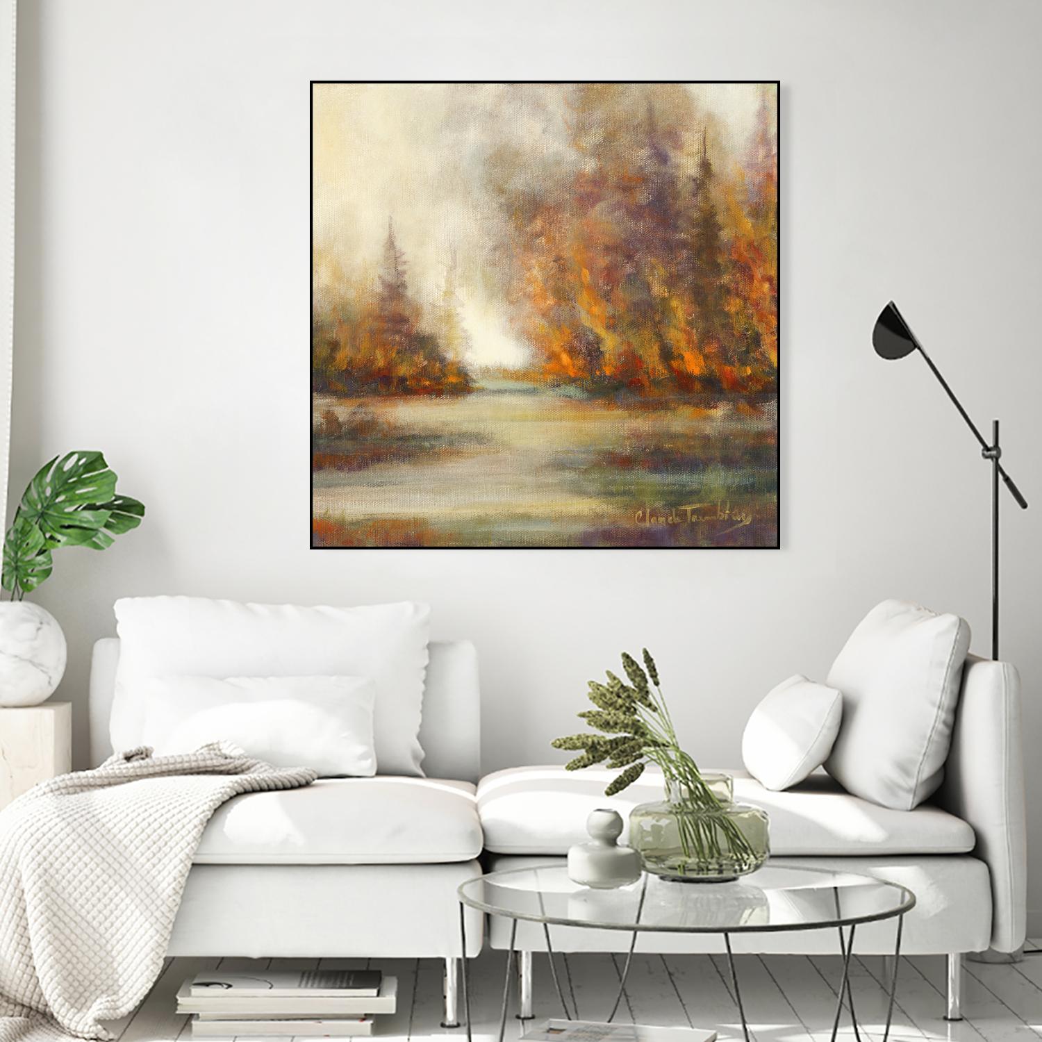 Un temps pour chaque chose by Claude Tremblay on GIANT ART - purple trees