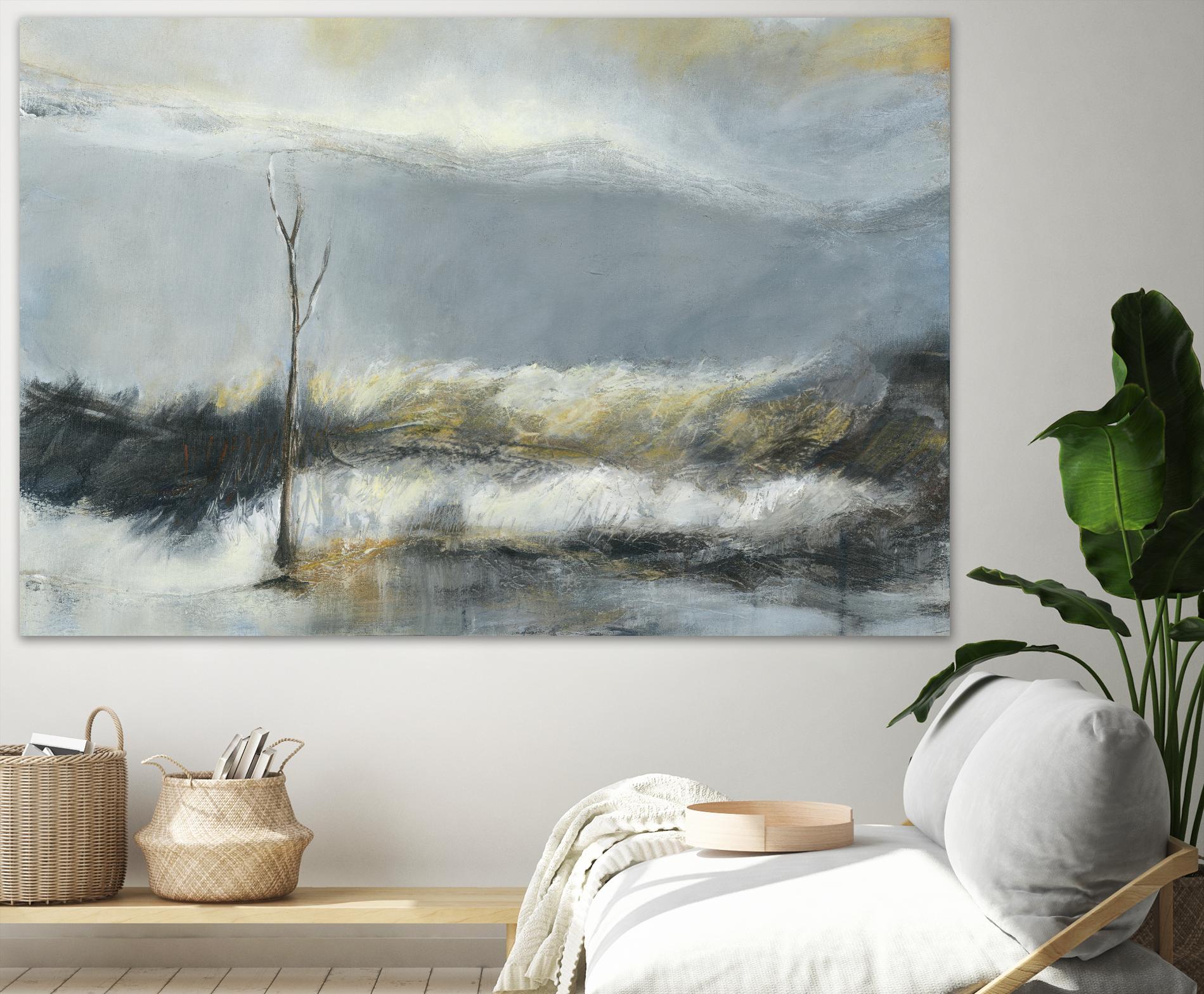 Lumière Vespérale III by Kathleen Cloutier on GIANT ART - yellow abstract