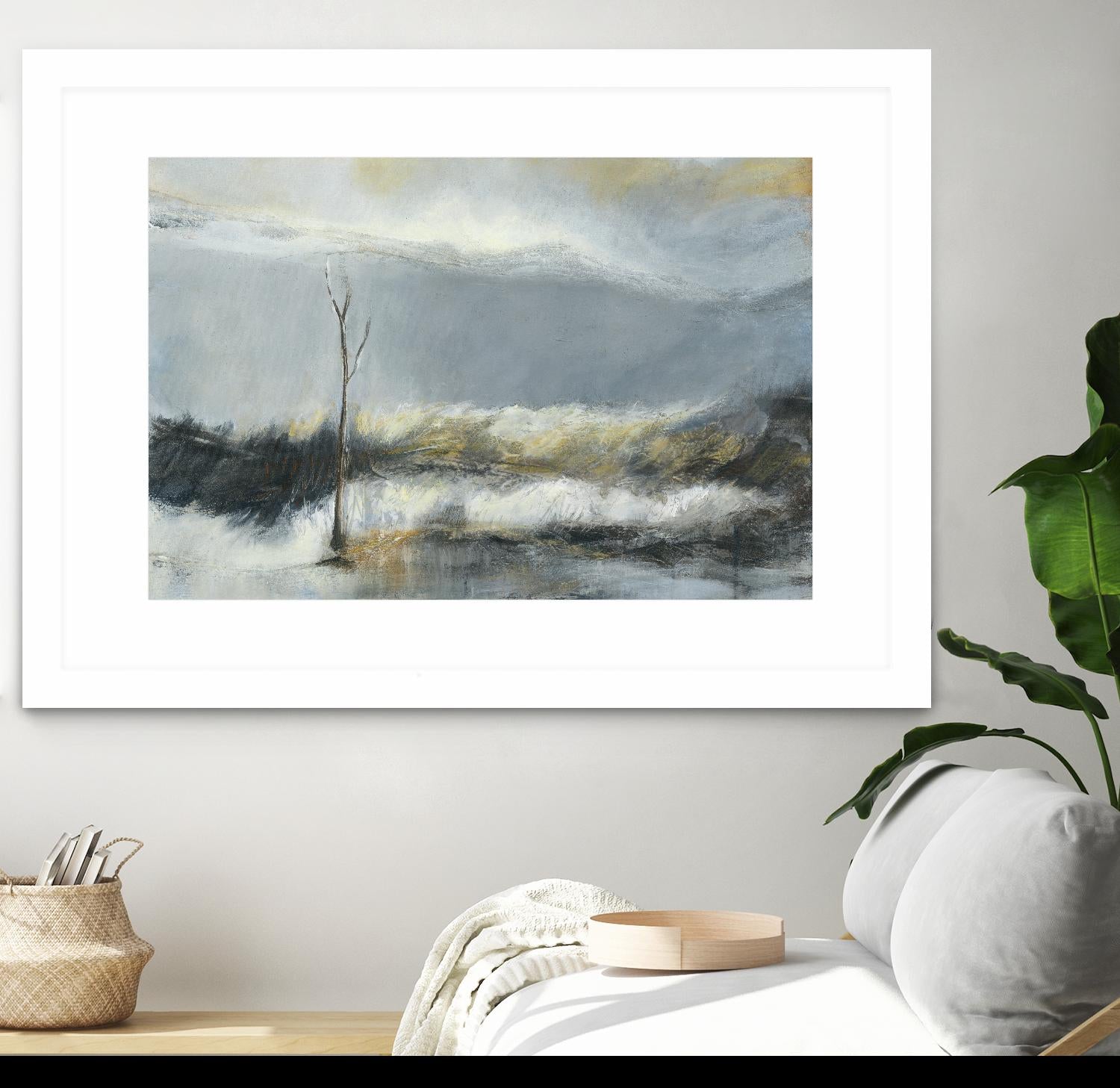 Lumière Vespérale III by Kathleen Cloutier on GIANT ART - yellow abstract