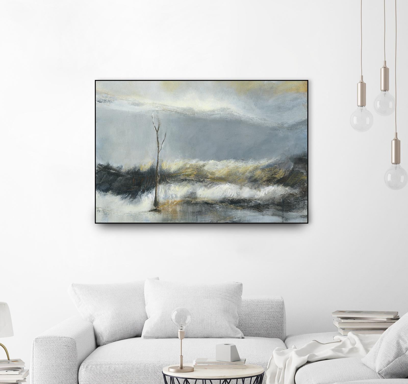 Lumière Vespérale III by Kathleen Cloutier on GIANT ART - yellow abstract