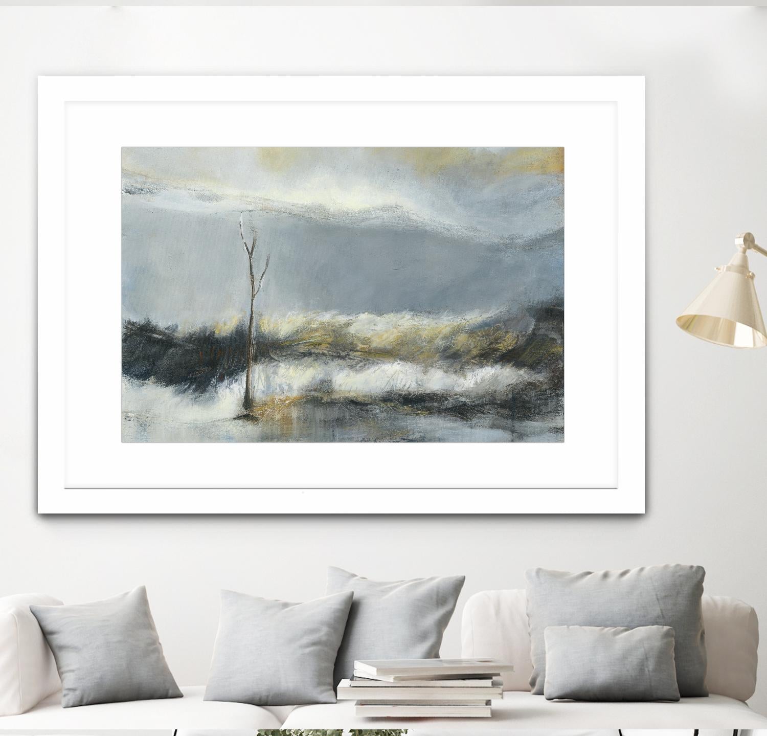 Lumière Vespérale III by Kathleen Cloutier on GIANT ART - yellow abstract