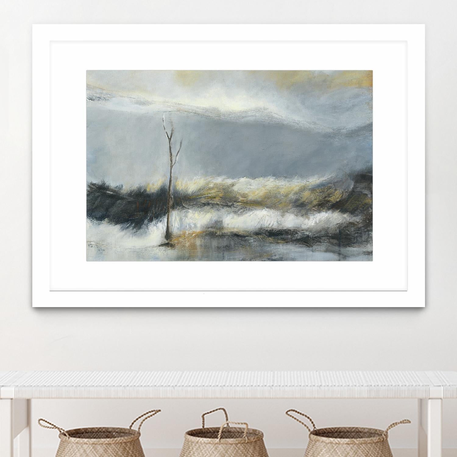 Lumière Vespérale III by Kathleen Cloutier on GIANT ART - yellow abstract